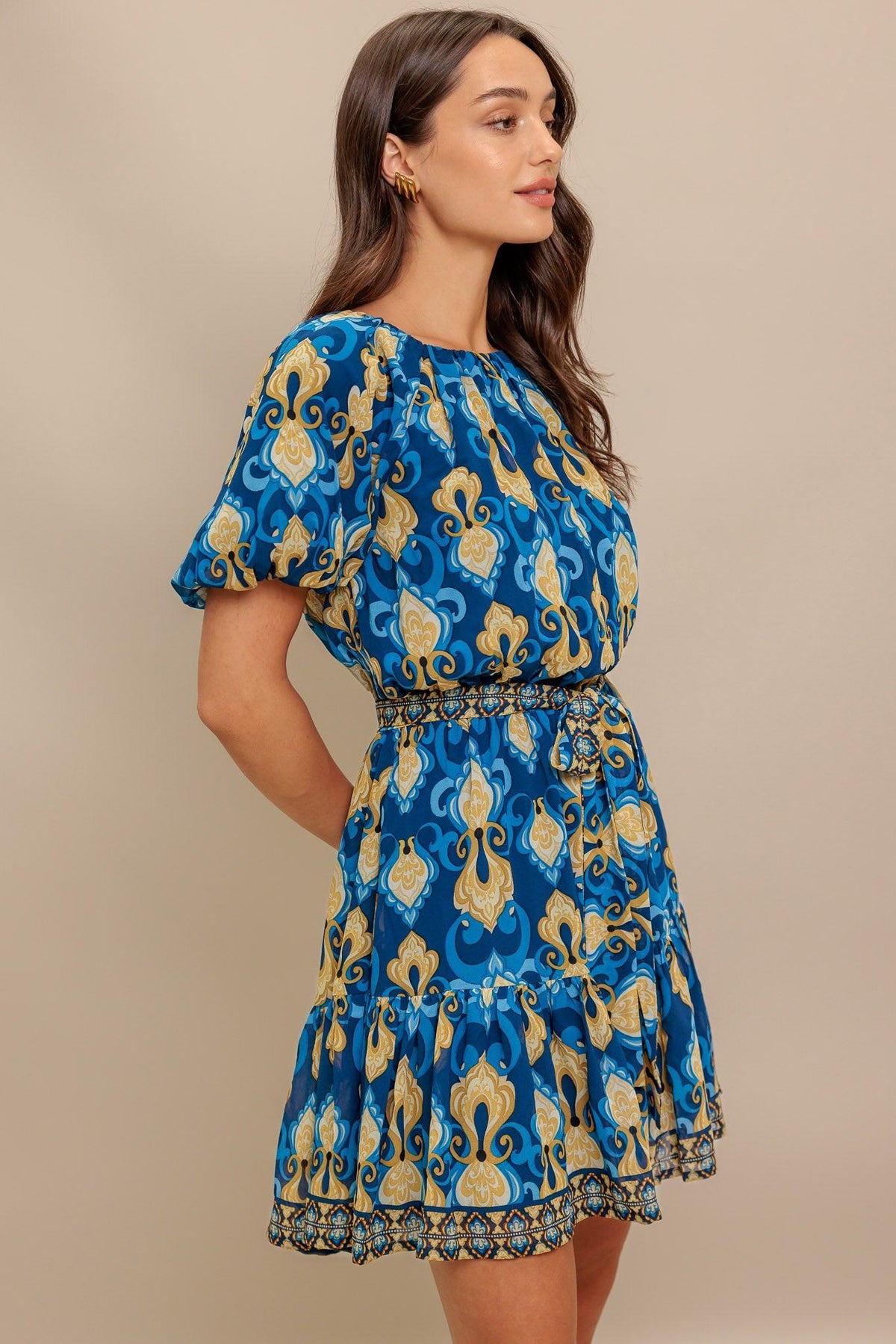 MINIVESTIDO TEJIDO BAROQUE BREEZE