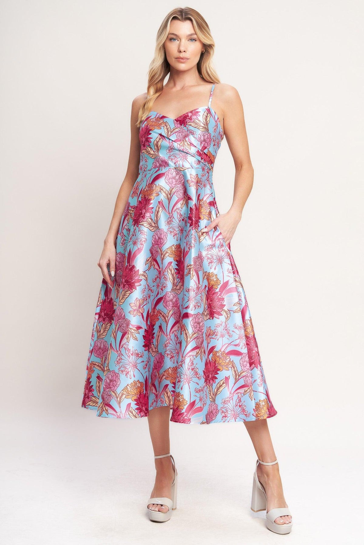 VESTIDO MIDI TEJIDO ELEVATED GARDEN