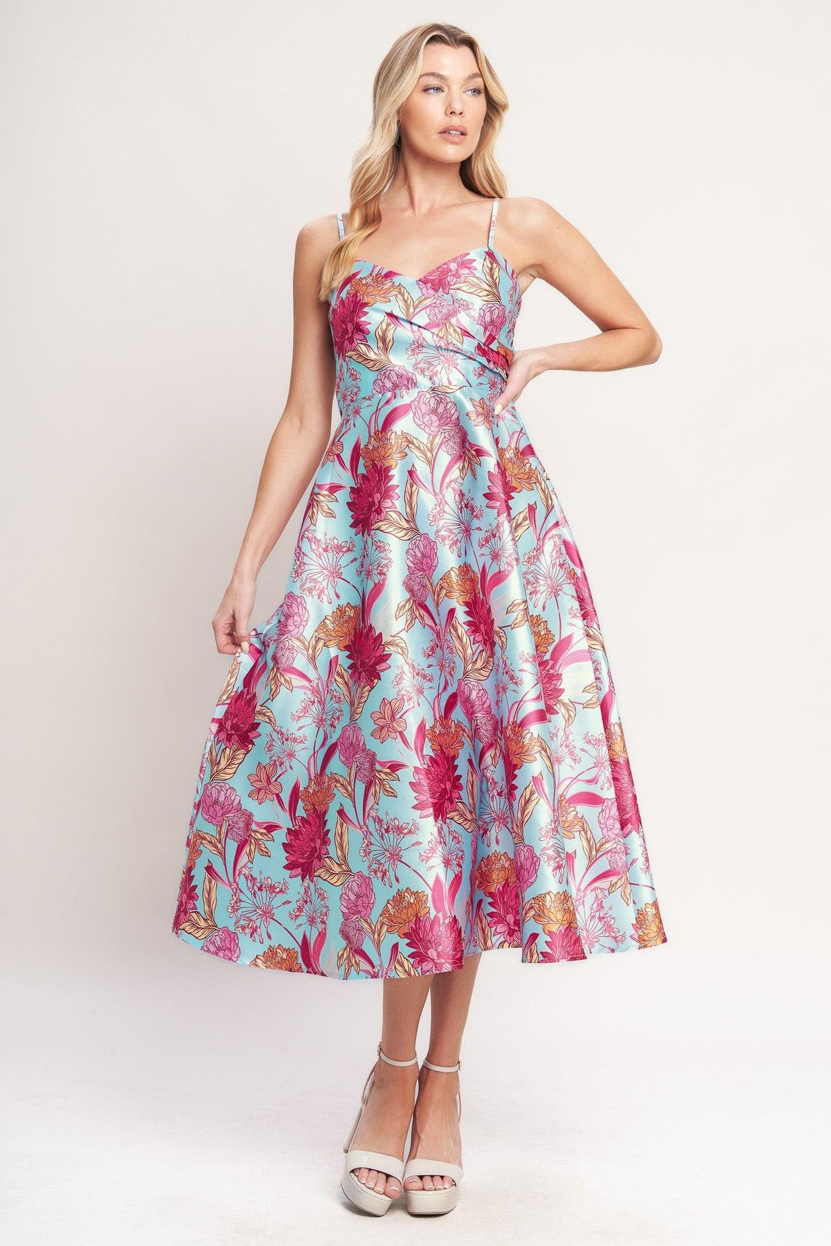VESTIDO MIDI TEJIDO ELEVATED GARDEN