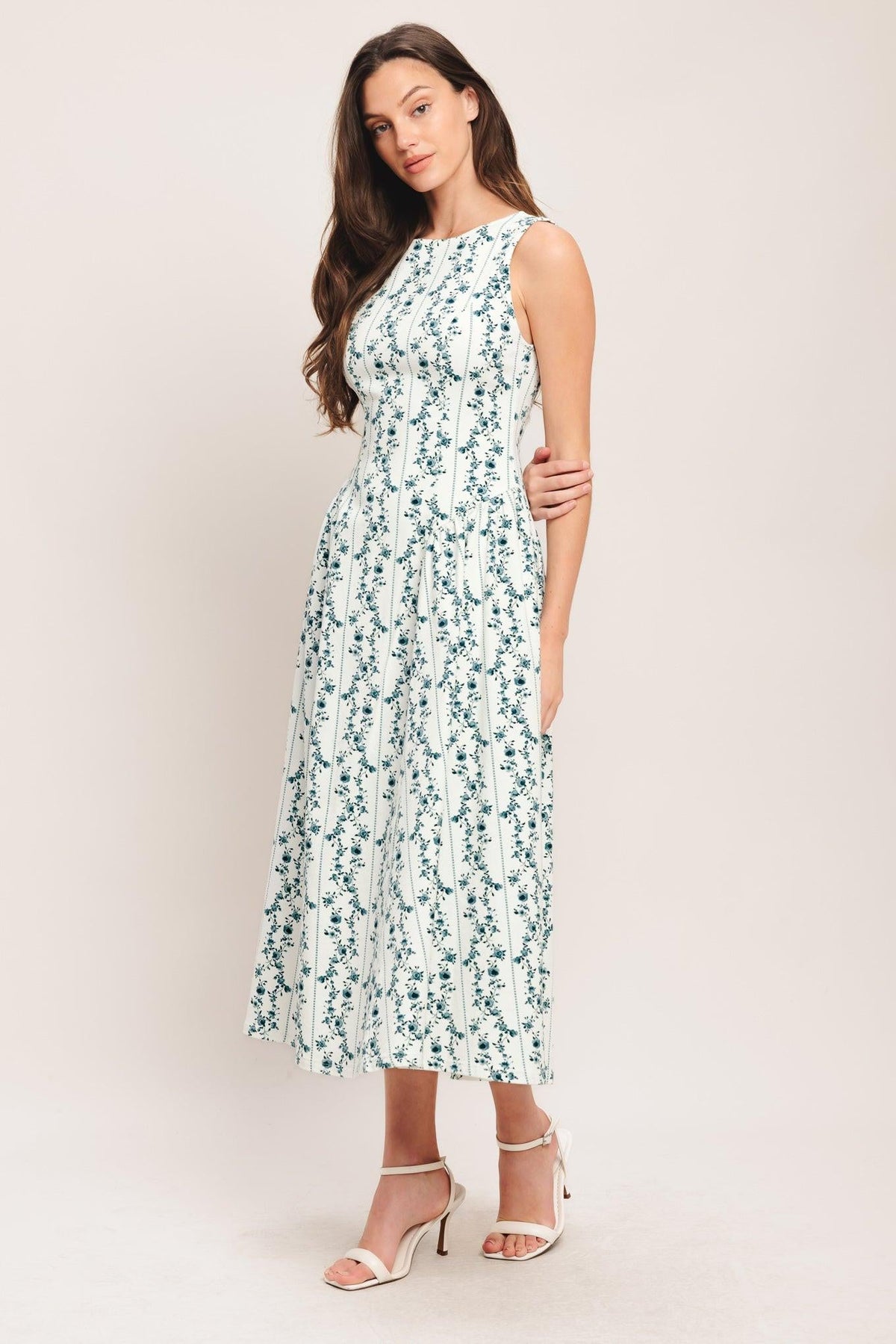 VESTIDO MIDI TEJIDO COLUMNA BLOOM