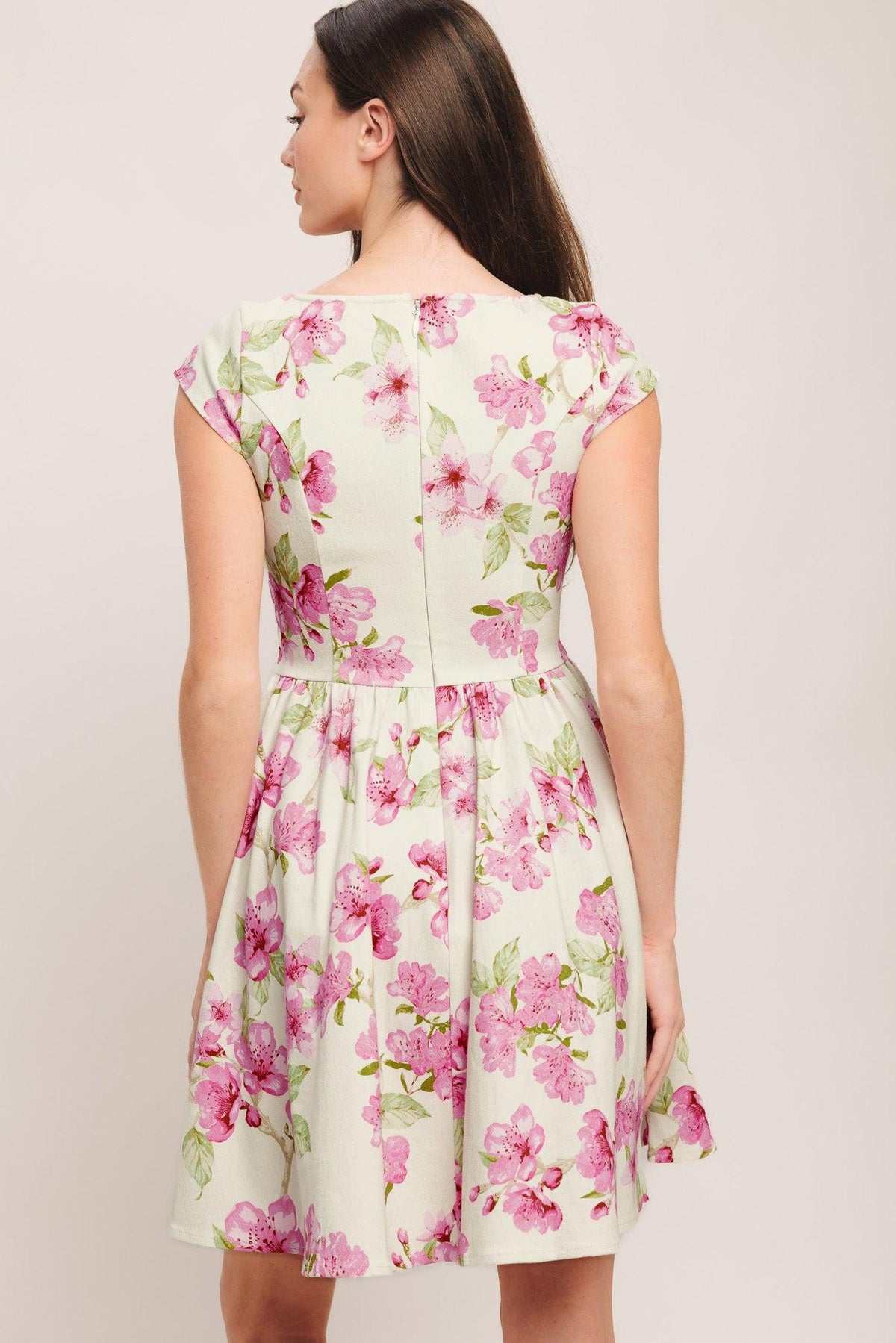 BLOSSOM BABE WOVEN MINI DRESS