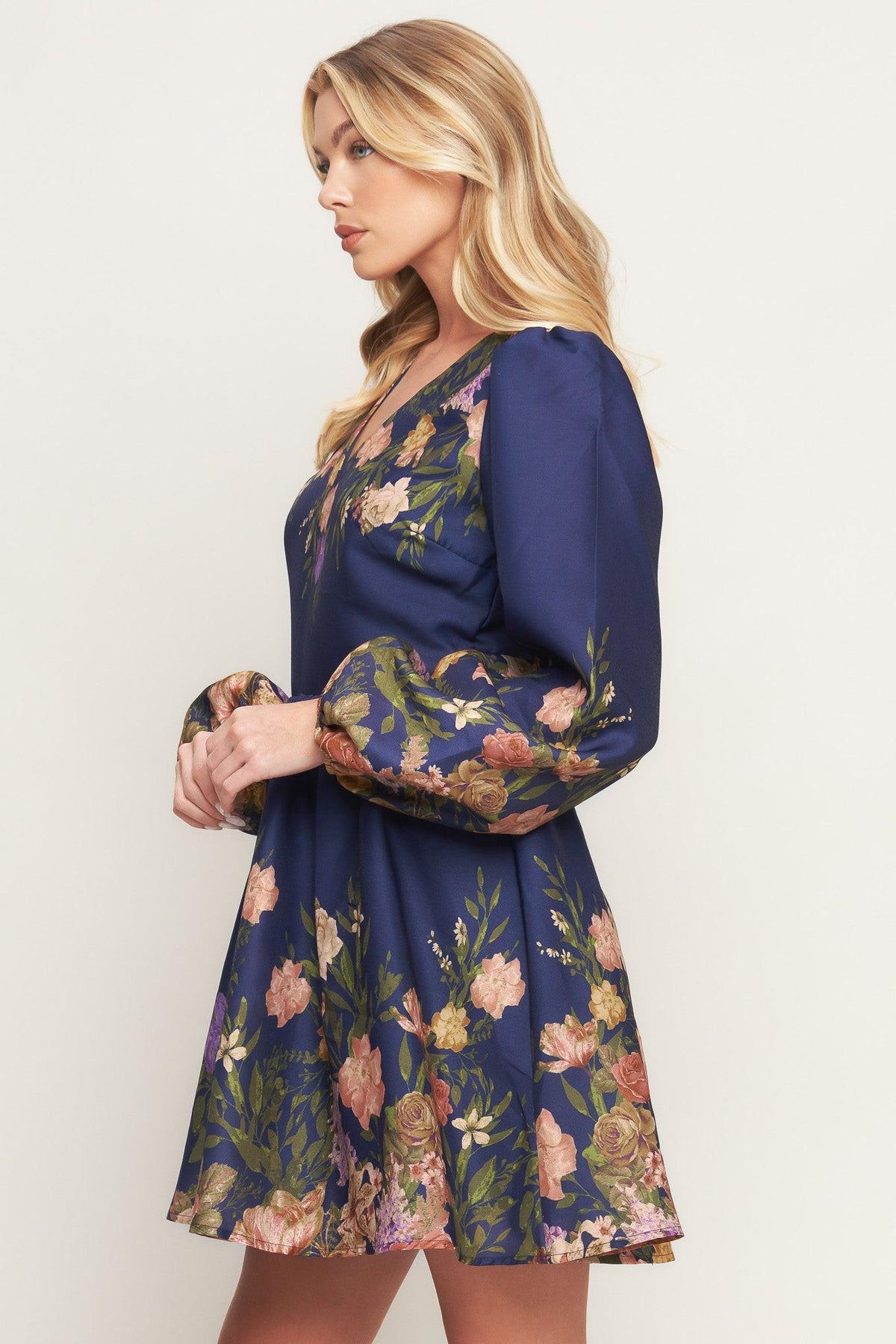 VESTIDO CORTO TEJIDO NOCTURNE IN BLOOM