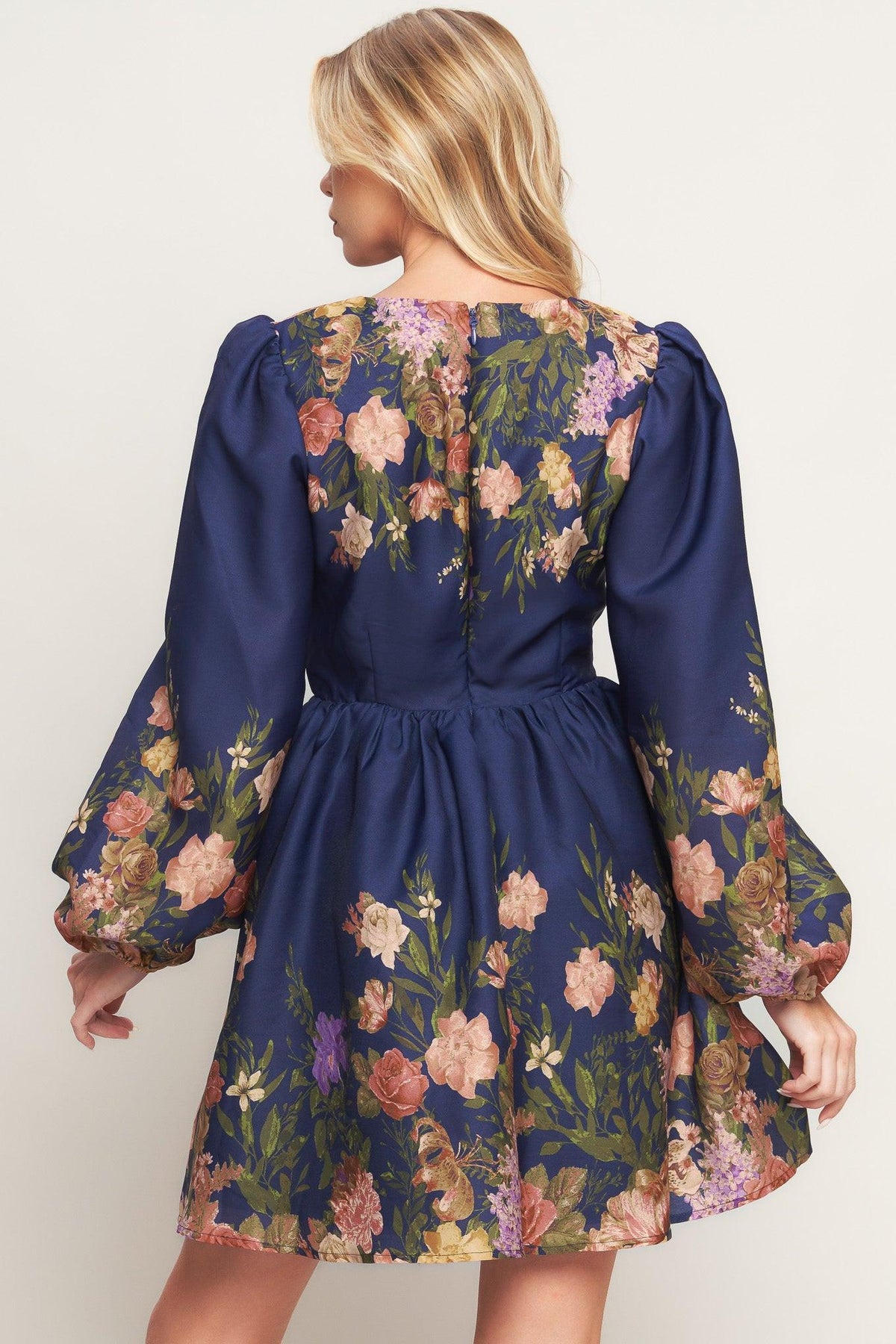 VESTIDO CORTO TEJIDO NOCTURNE IN BLOOM