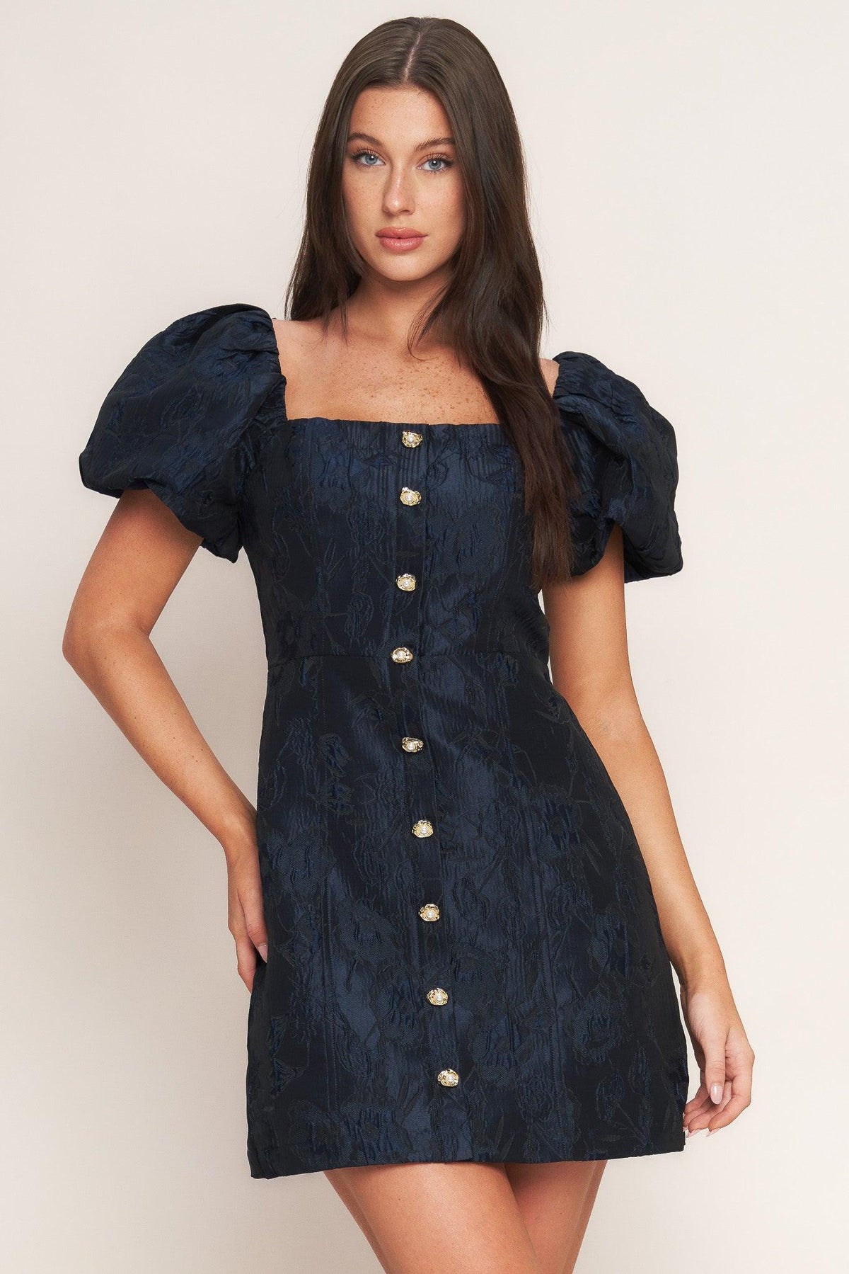 VESTIDO CORTO TEJIDO GOLDEN MOON