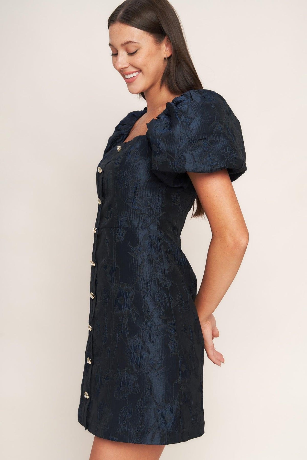 VESTIDO CORTO TEJIDO GOLDEN MOON