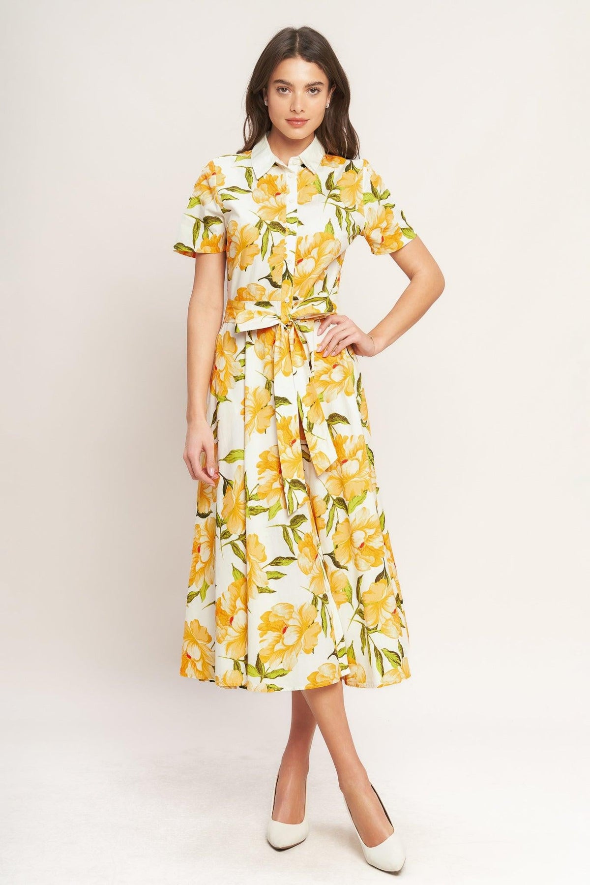 VESTIDO MIDI TEJIDO DE PALETA VIBRANTE