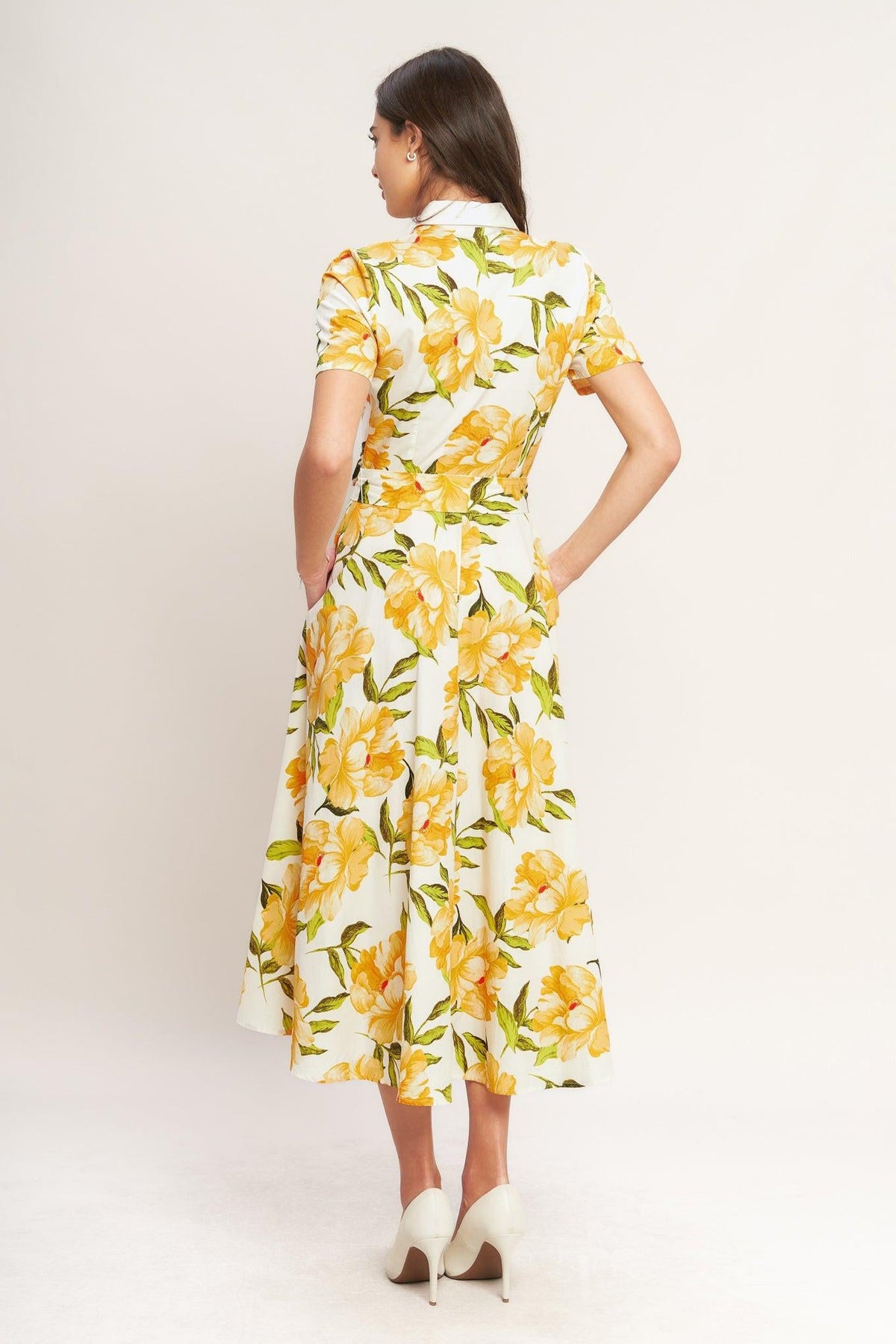 VESTIDO MIDI TEJIDO DE PALETA VIBRANTE