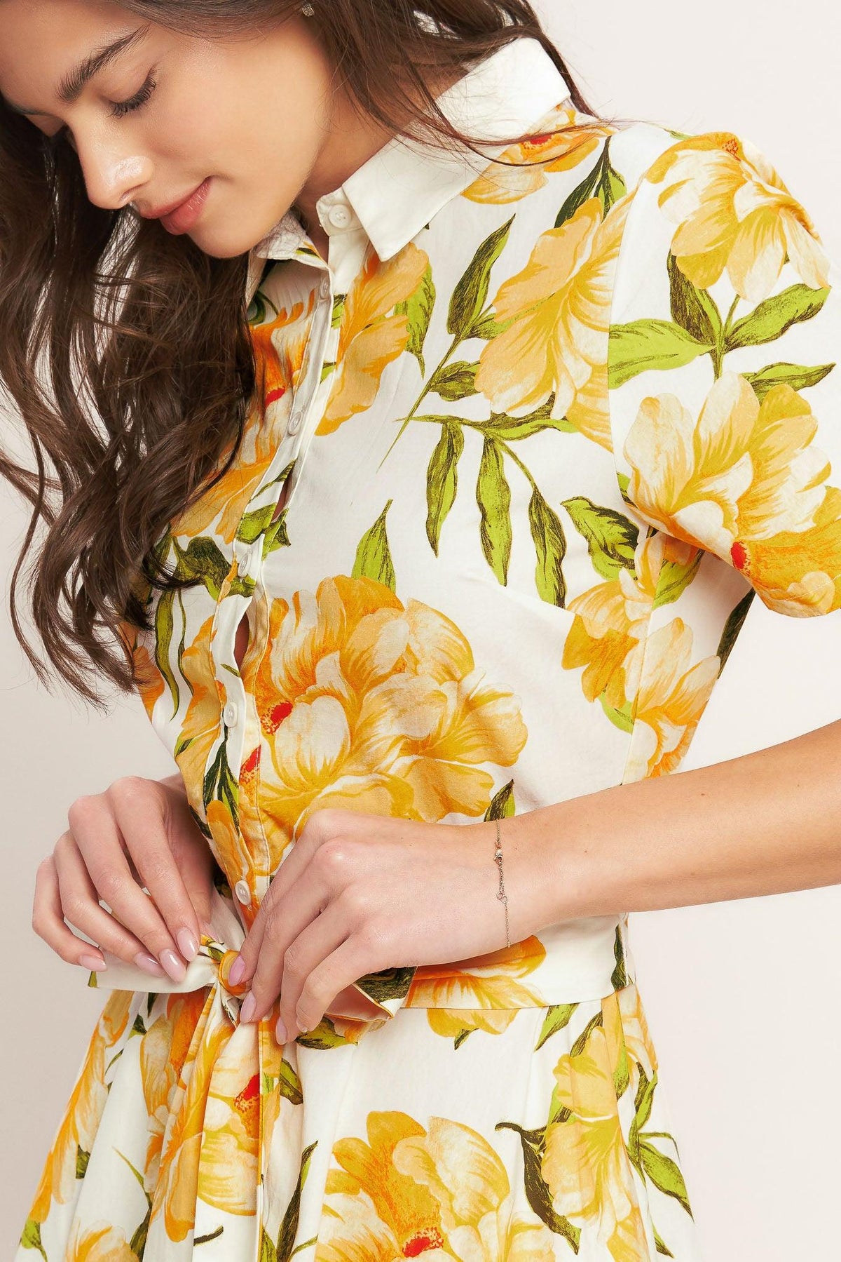 VESTIDO MIDI TEJIDO DE PALETA VIBRANTE