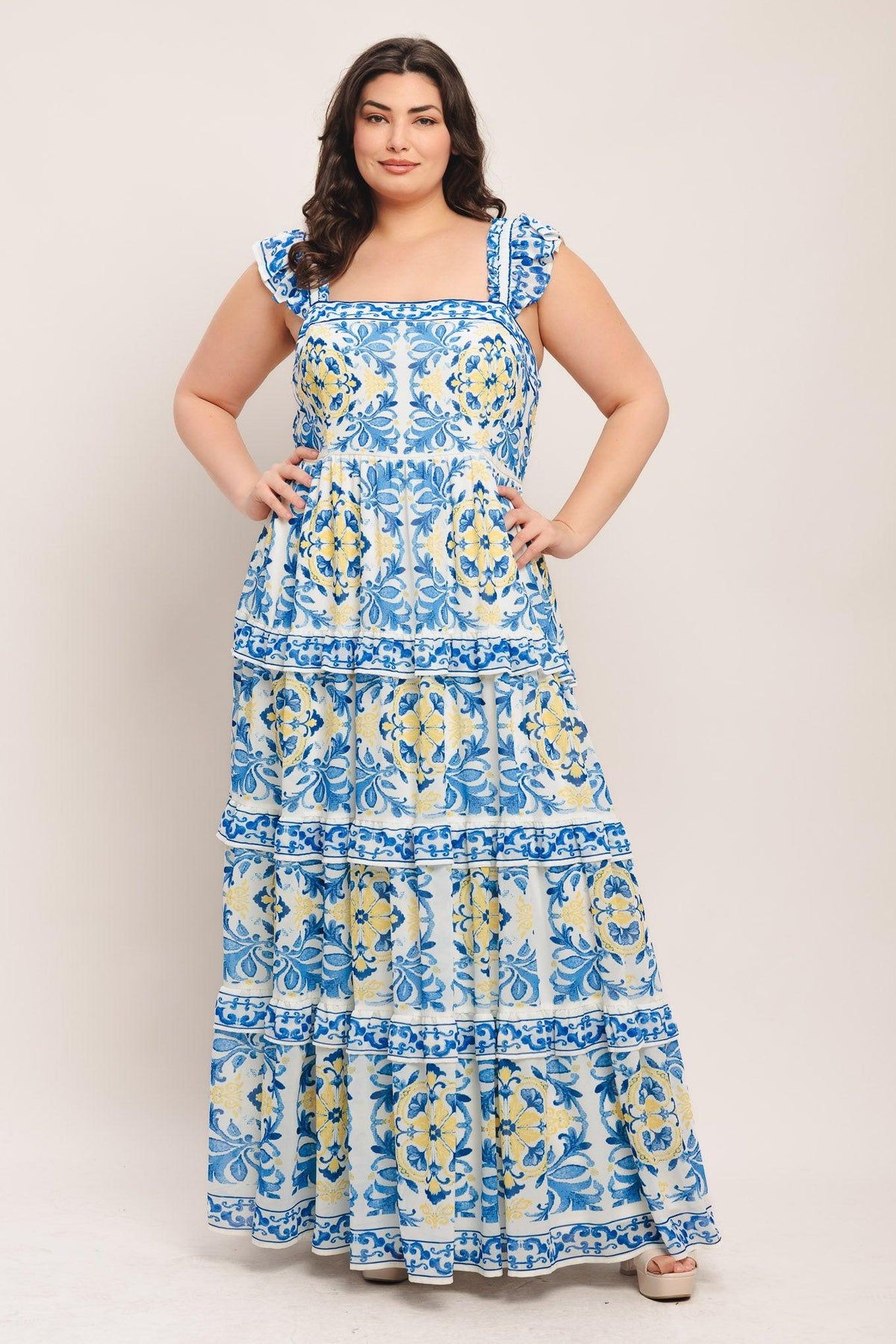 SALTY AIR SWEETHEART WOVEN MAXI DRESS
