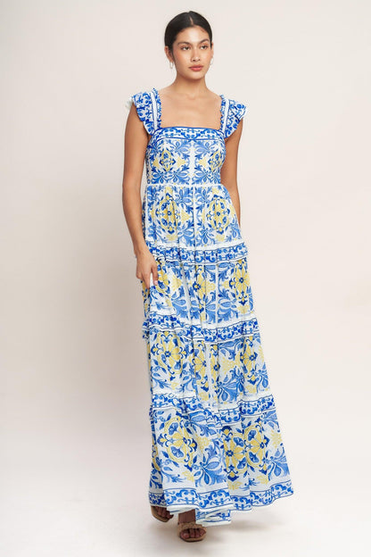 SALTY AIR SWEETHEART WOVEN MAXI DRESS