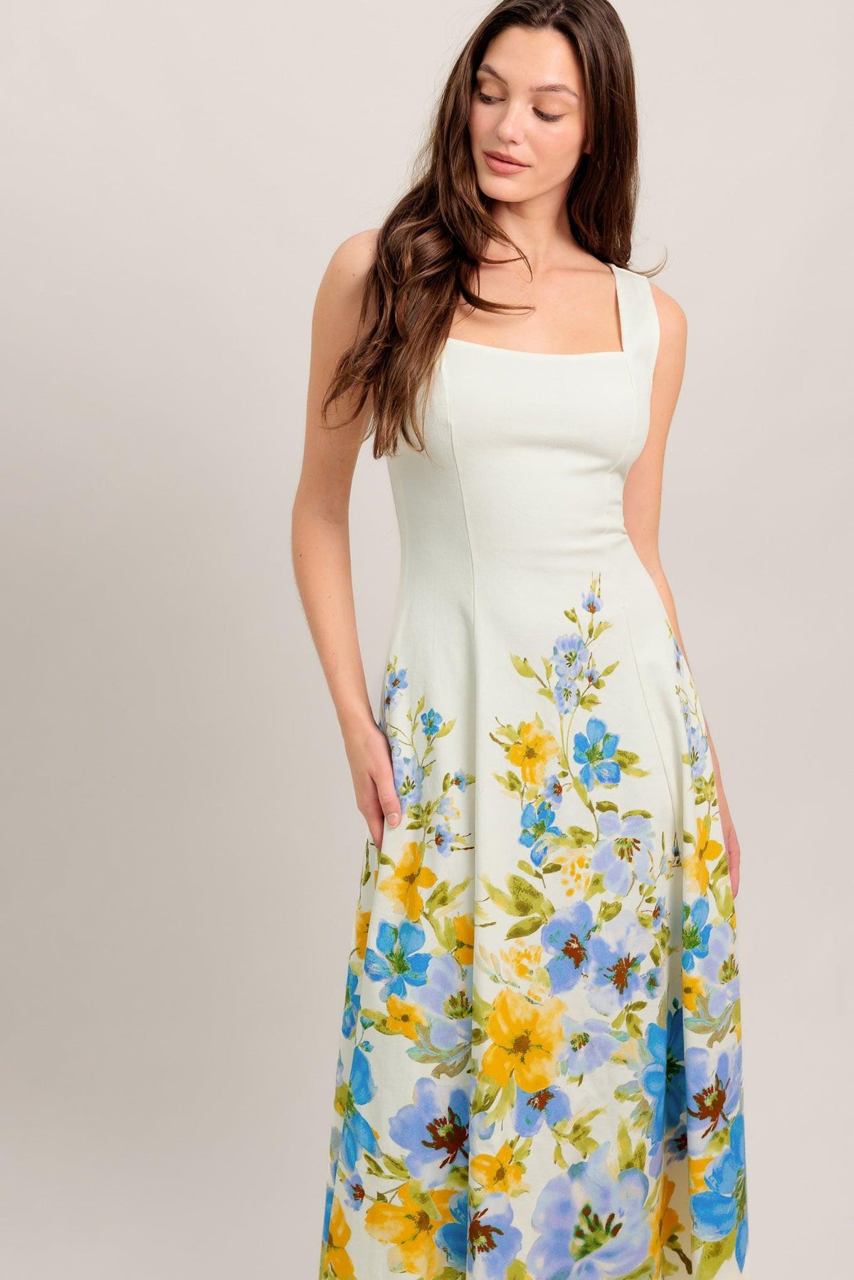 VESTIDO MIDI TEJIDO DREAMING OF THE COAST