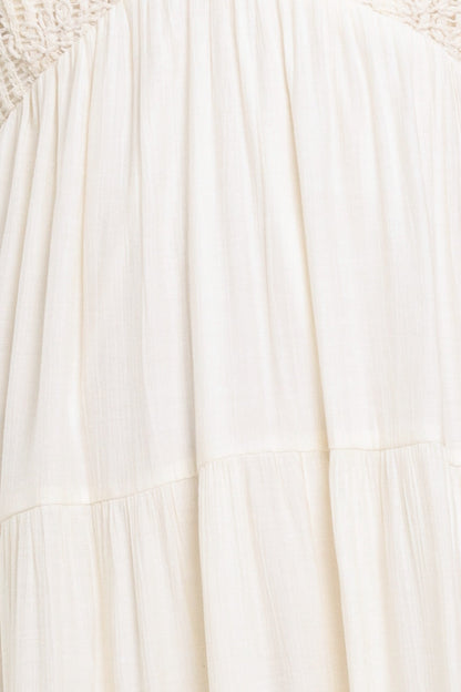 AZURE REVERIE WOVEN MAXI DRESS