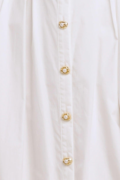 HEART OF WHITE WOVEN MIDI DRESS