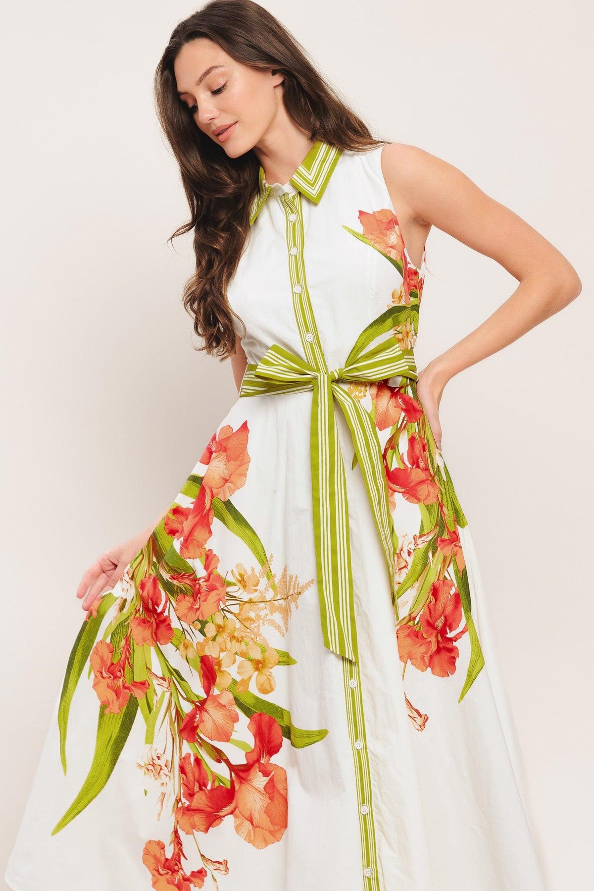 SPRING HEIRLOOM WOVEN MIDI DRESS