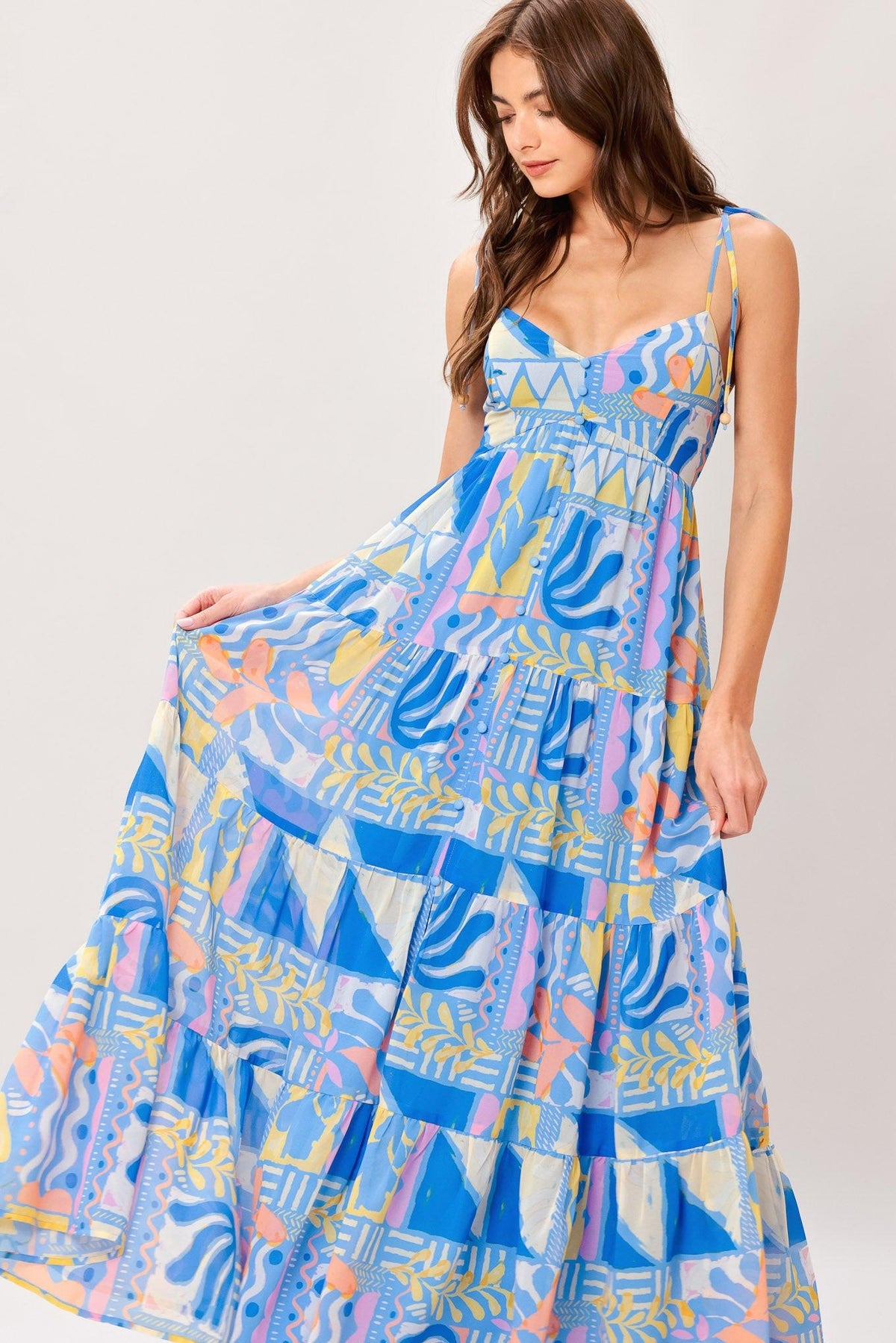 VESTIDO MAXI TEJIDO SEASIDE LOVE FLOW
