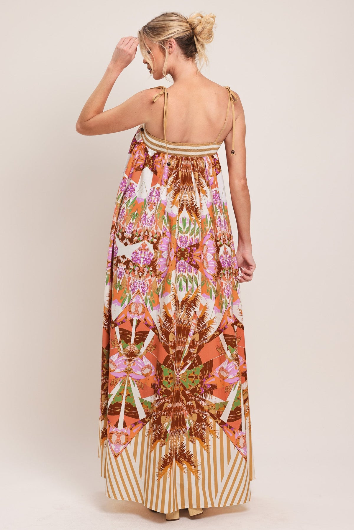 VESTIDO MAXI TEJIDO PALM OASIS