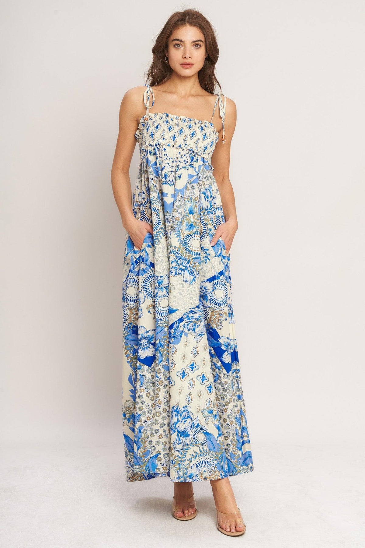 VESTIDO MAXI TEJIDO SUEÑO COSTERA