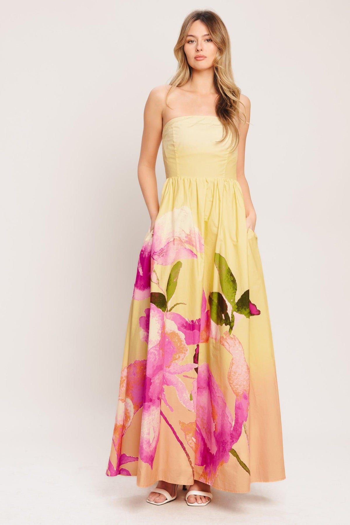 VESTIDO LARGO TEJIDO OMBRÉ DE ENSUEÑO