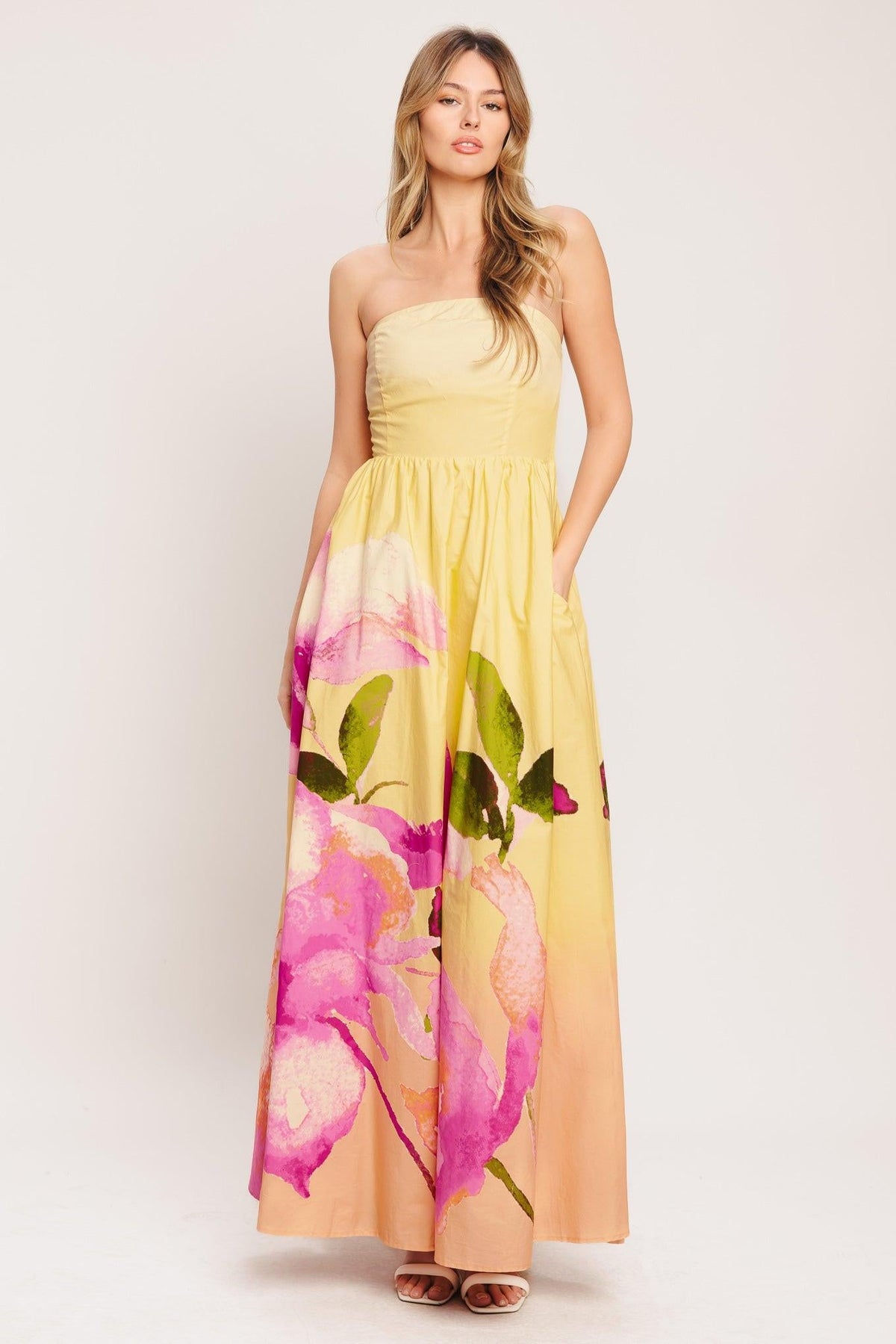 VESTIDO LARGO TEJIDO OMBRÉ DE ENSUEÑO