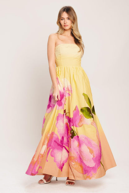 DREAMY OMBRE WOVEN MAXI DRESS