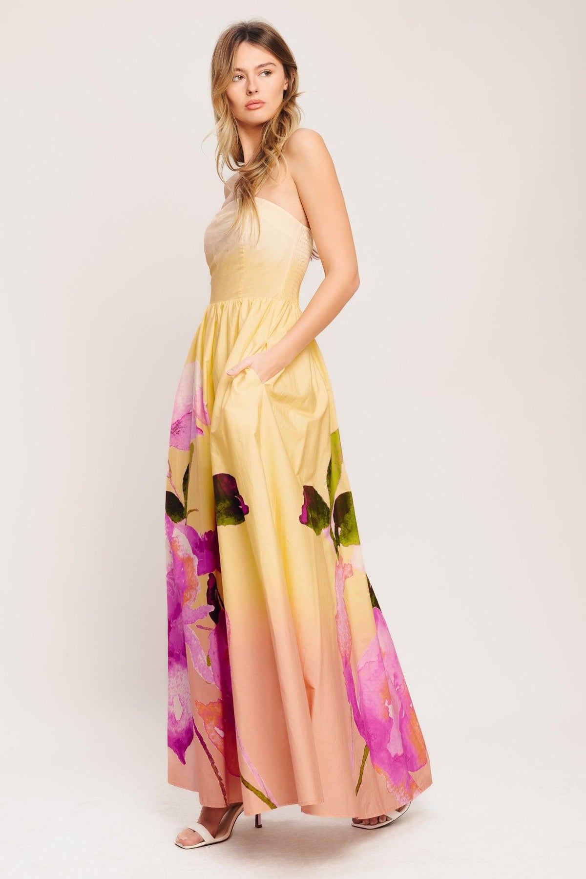 VESTIDO LARGO TEJIDO OMBRÉ DE ENSUEÑO