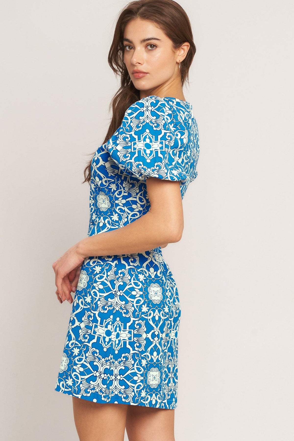 CITY VIBE WOVEN MINI DRESS
