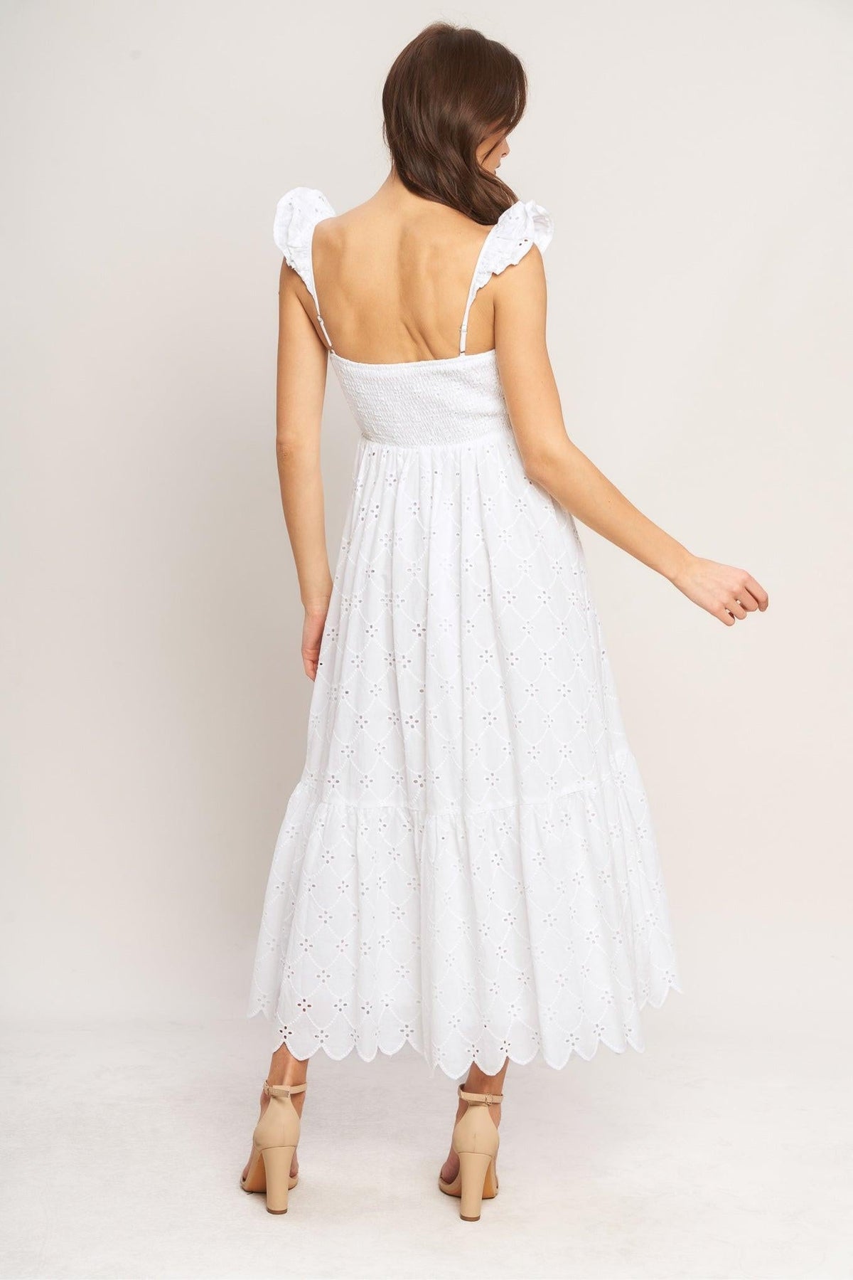 VESTIDO MIDI CALADO TEJIDO SWEET ESCAPE