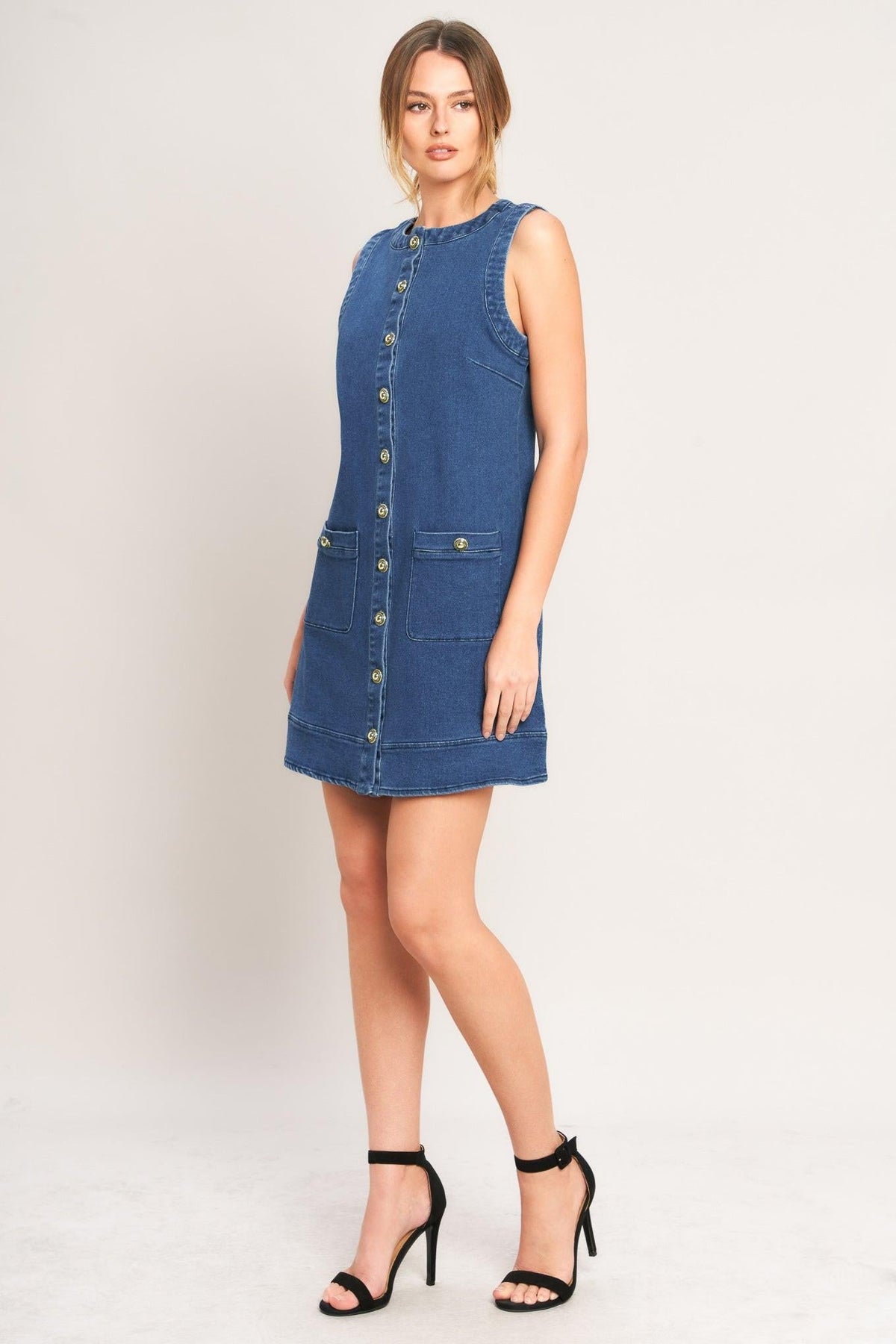 EVERYDAY ICON DENIM SHIFT DRESS