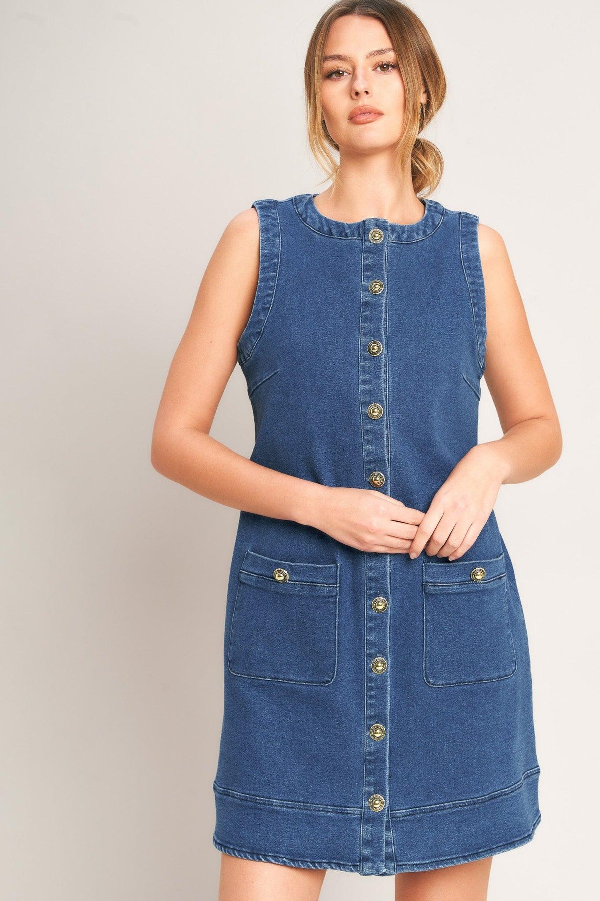 EVERYDAY ICON DENIM SHIFT DRESS