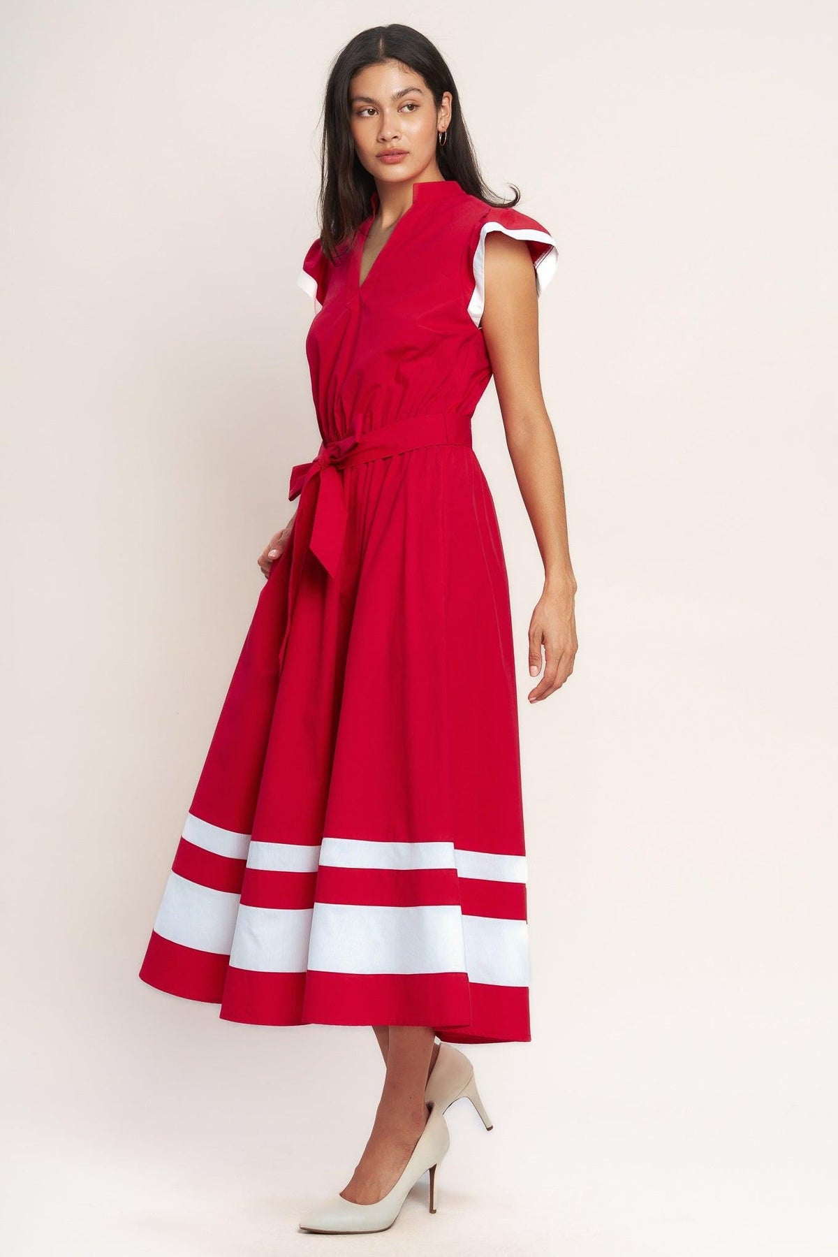 VESTIDO MIDI EN BLOQUES DE COLOR TRUE LOVE