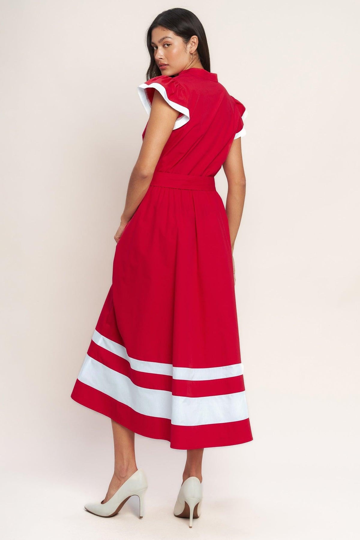 VESTIDO MIDI EN BLOQUES DE COLOR TRUE LOVE