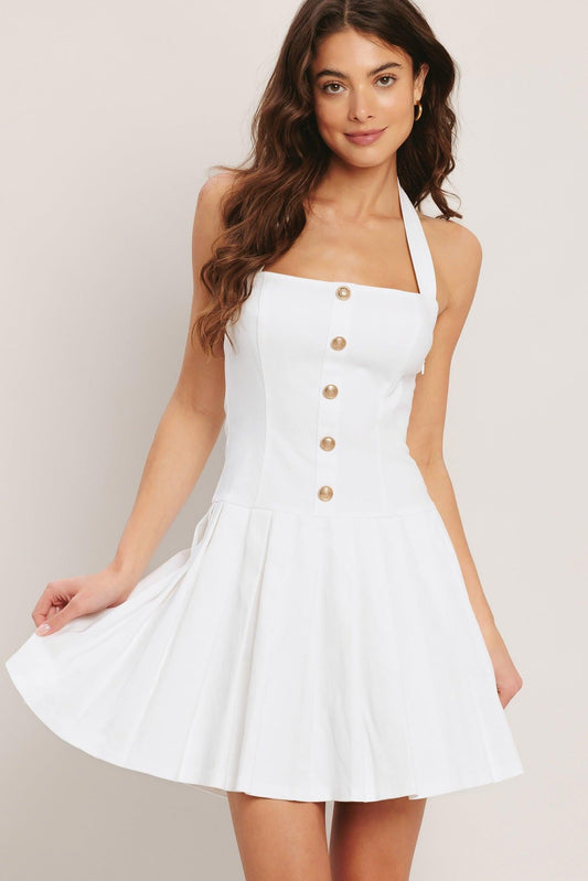 SUMMER CLUBHOUSE WOVEN MINI DRESS