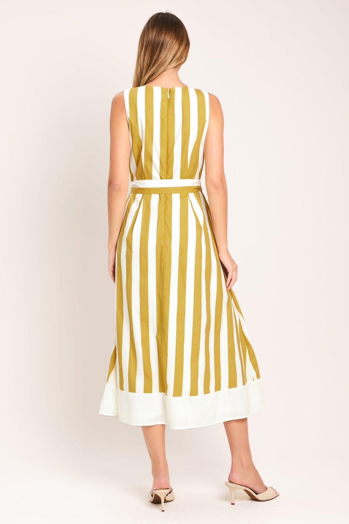 VESTIDO MIDI DE RAYAS SUNSHINE