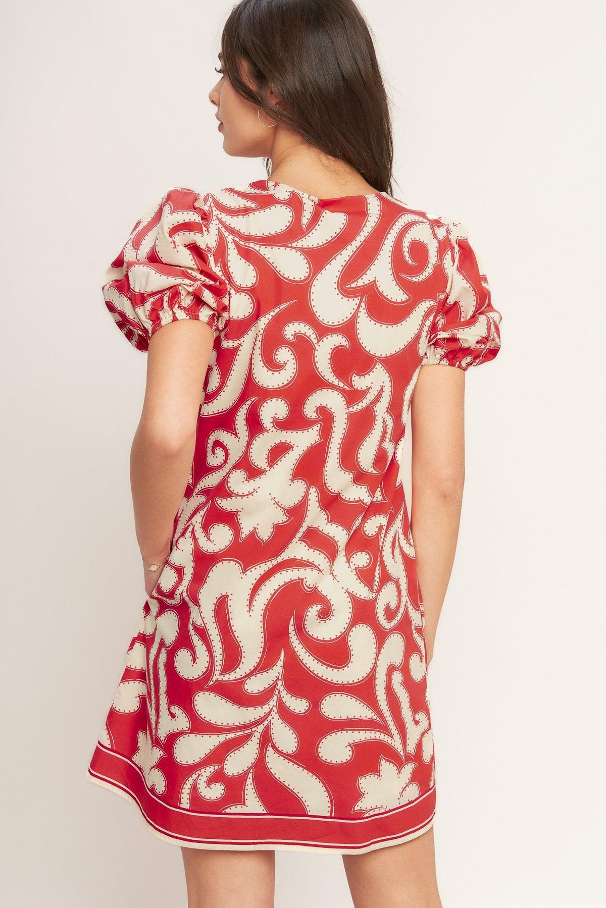 VESTIDO MINI RECTO Y RESISTENTE DE TEJIDO PLANO