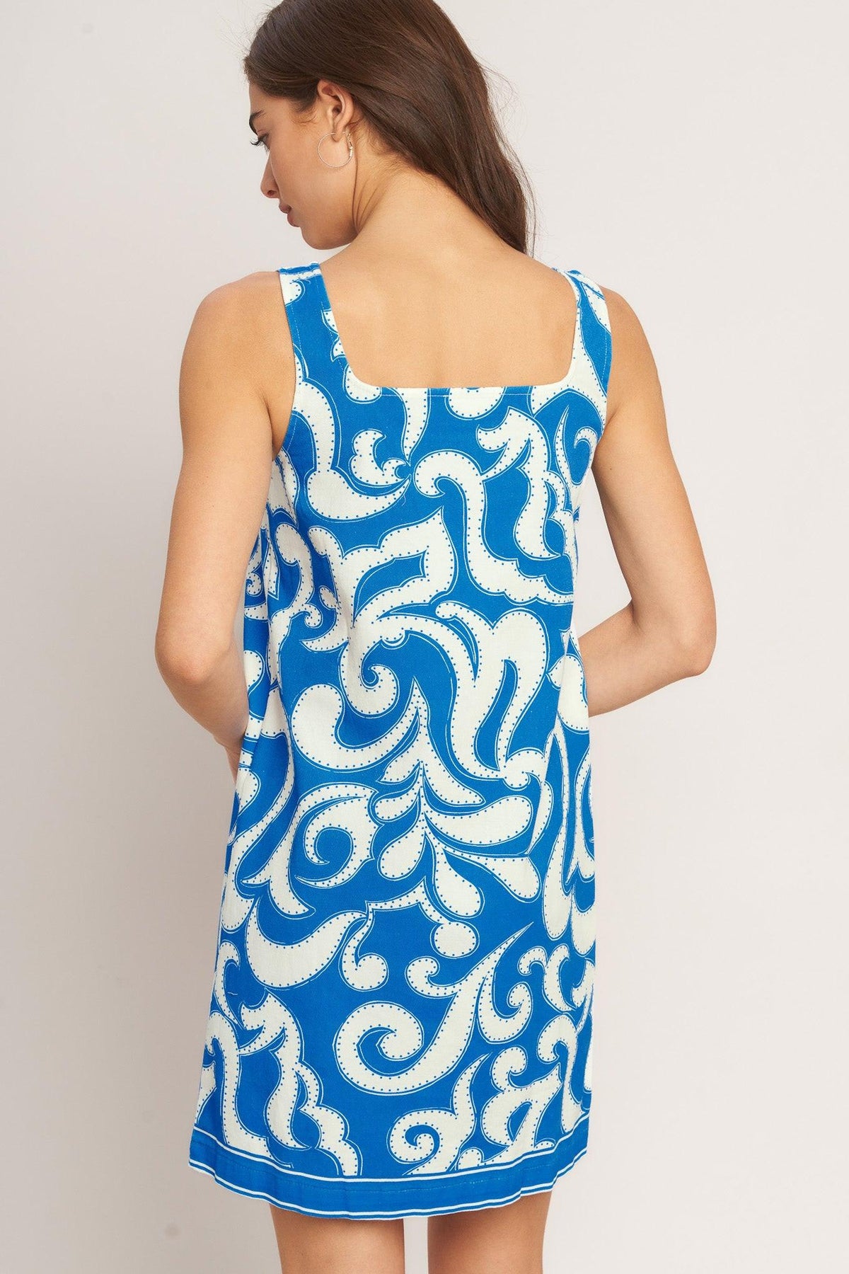 VESTIDO CORTO TEJIDO AZURE SWIRL