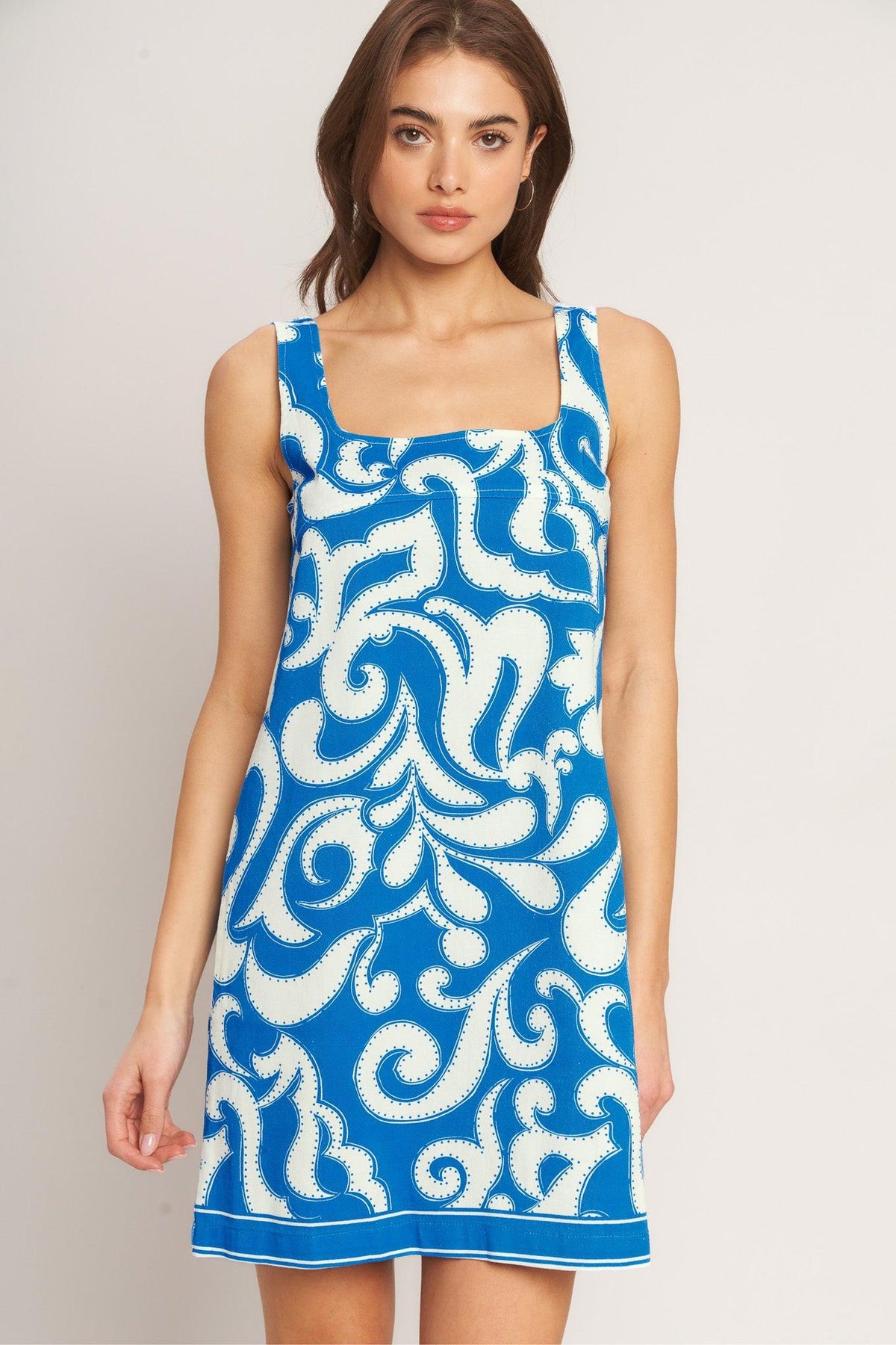 VESTIDO CORTO TEJIDO AZURE SWIRL
