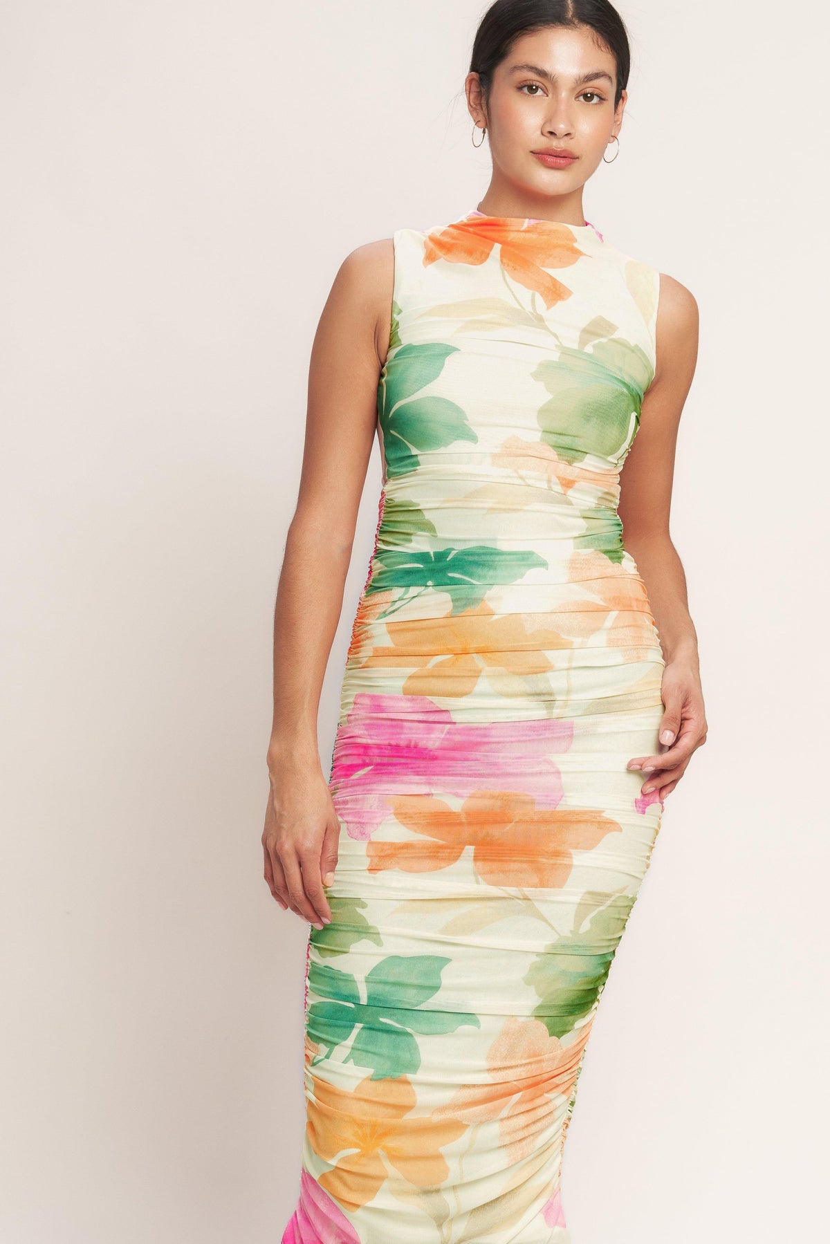 VESTIDO MIDI DE MALLA COLORFUL CONFIDENCE POWER