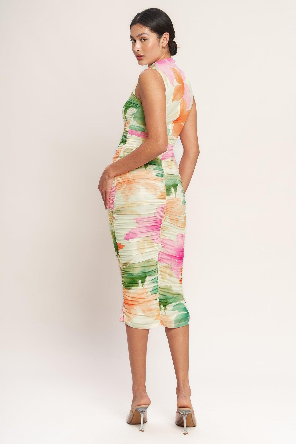 VESTIDO MIDI DE MALLA COLORFUL CONFIDENCE POWER