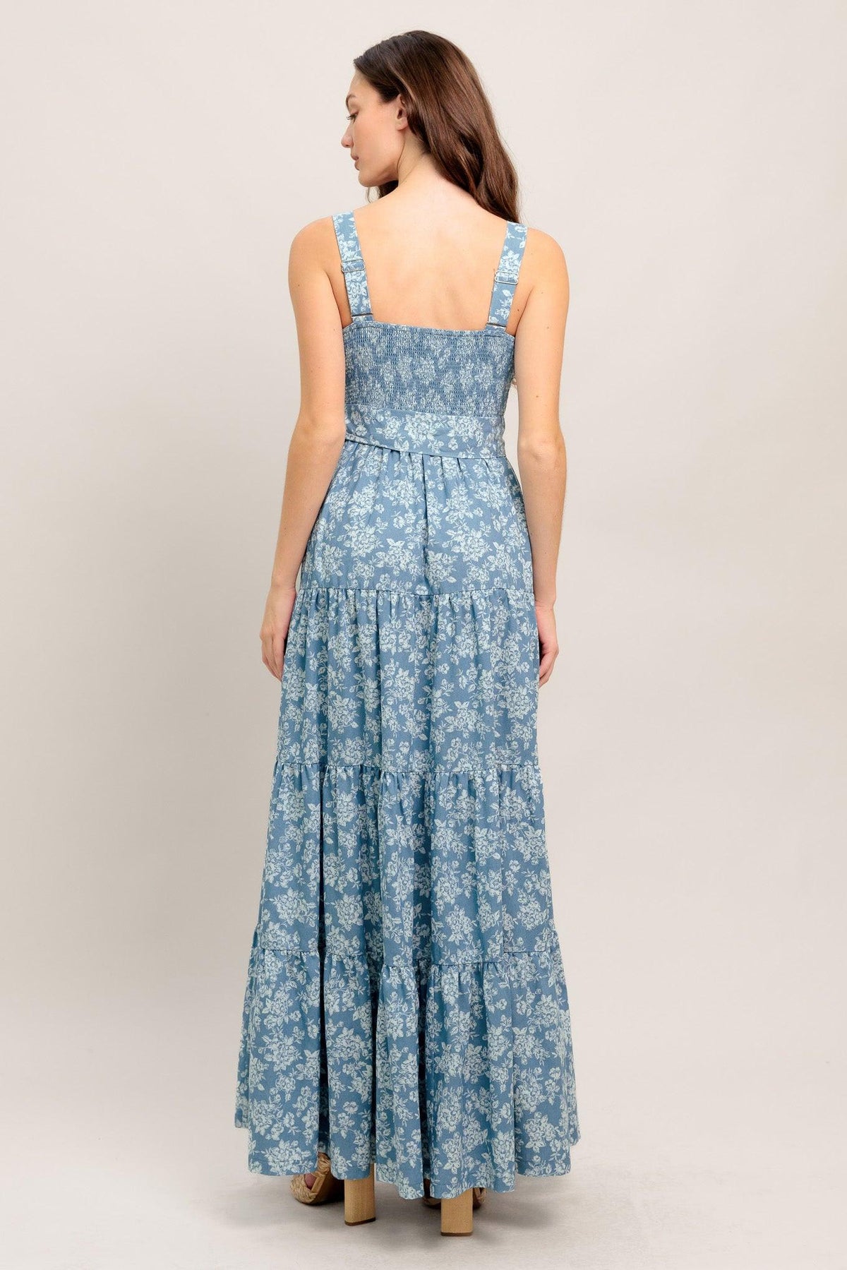 MODERN PRAIRIE BLOOM WOVEN MAXI DRESS