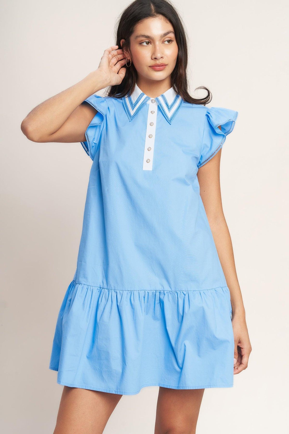 VESTIDO CORTO SWEET DAYS DE TEJIDO