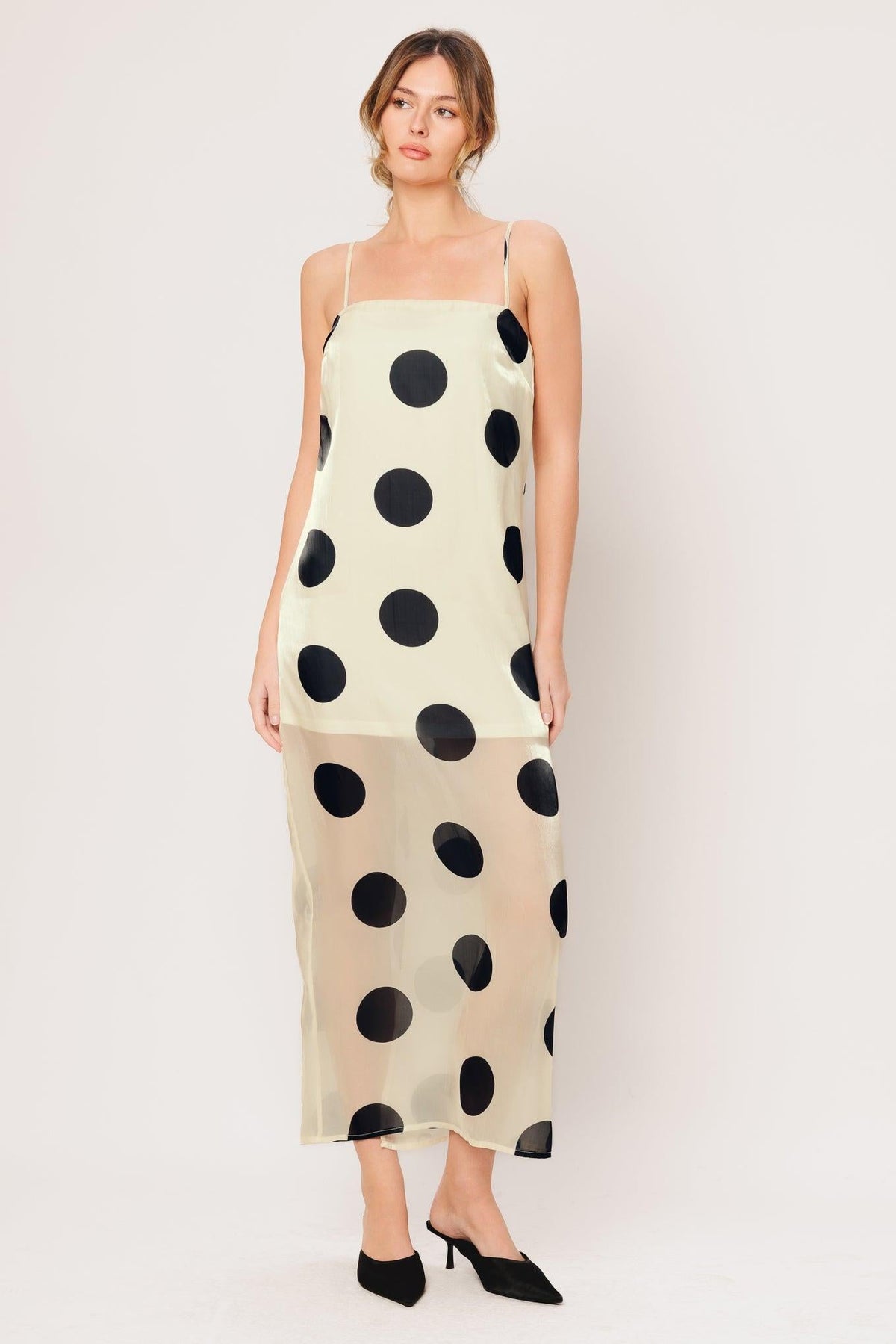 VESTIDO MIDI DE PUNTOS AVANT