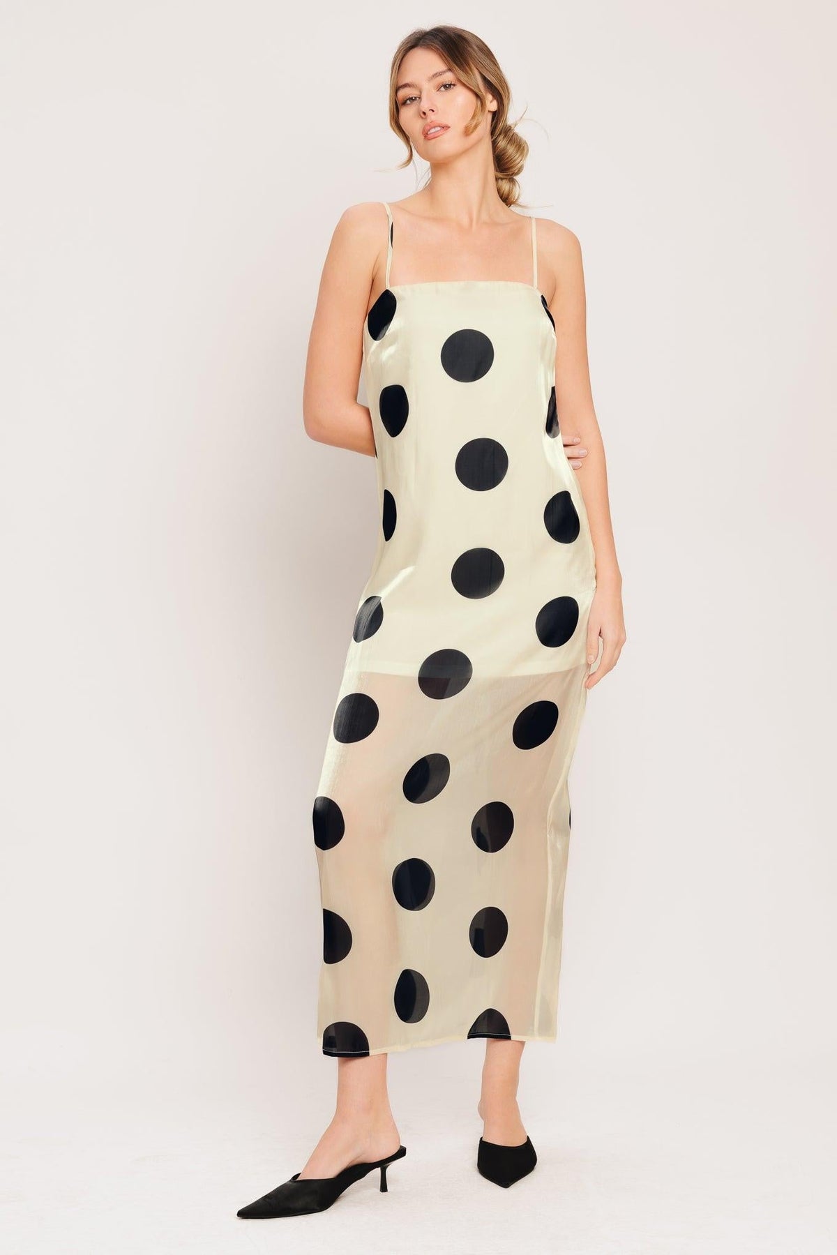 VESTIDO MIDI DE PUNTOS AVANT