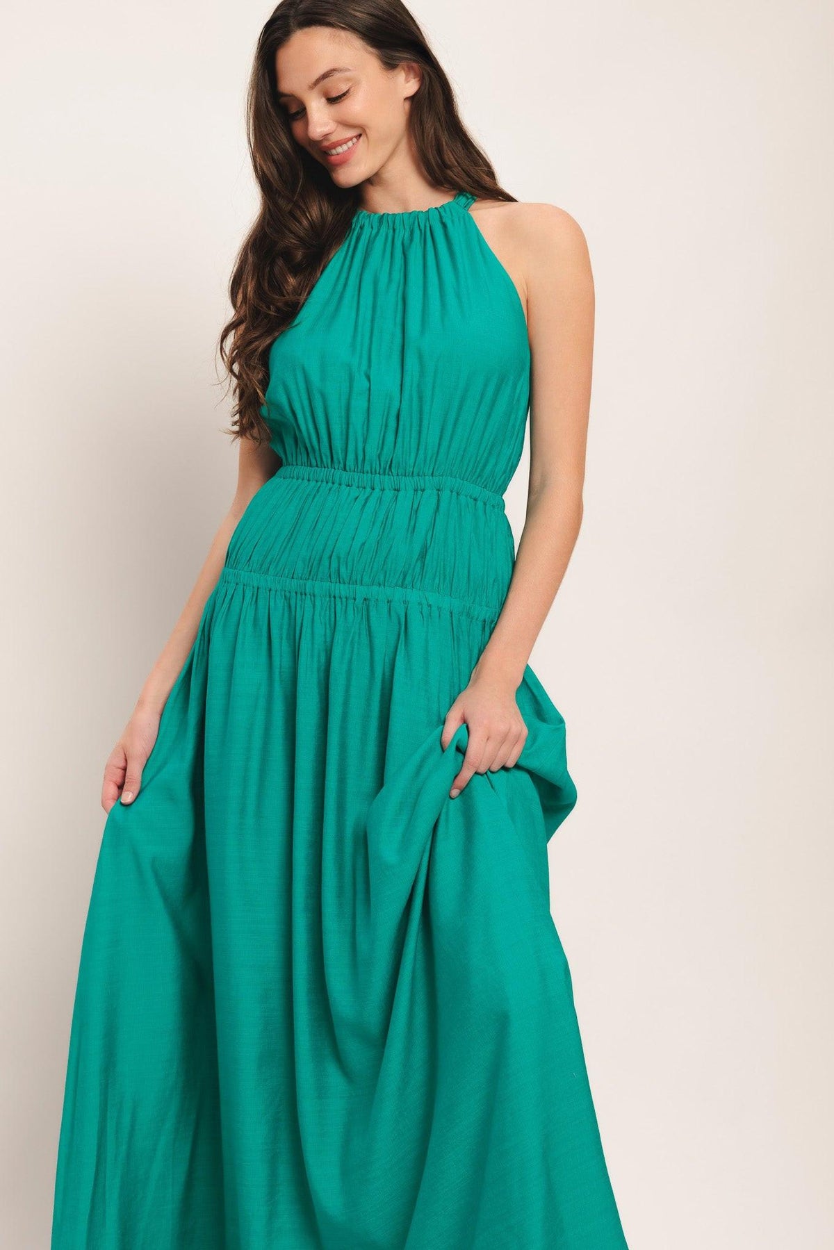 RIVER WALK WOVEN MAXI DRESS
