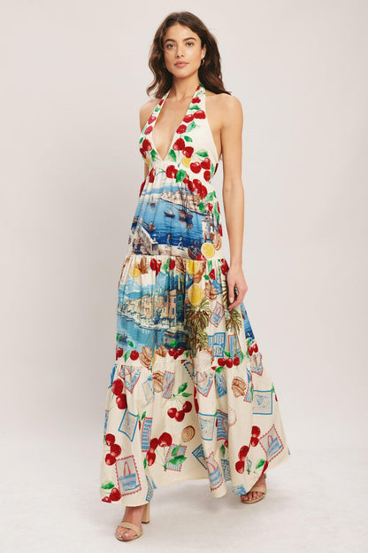ITALIAN RIVIERA DREAM WOVEN MAXI DRESS