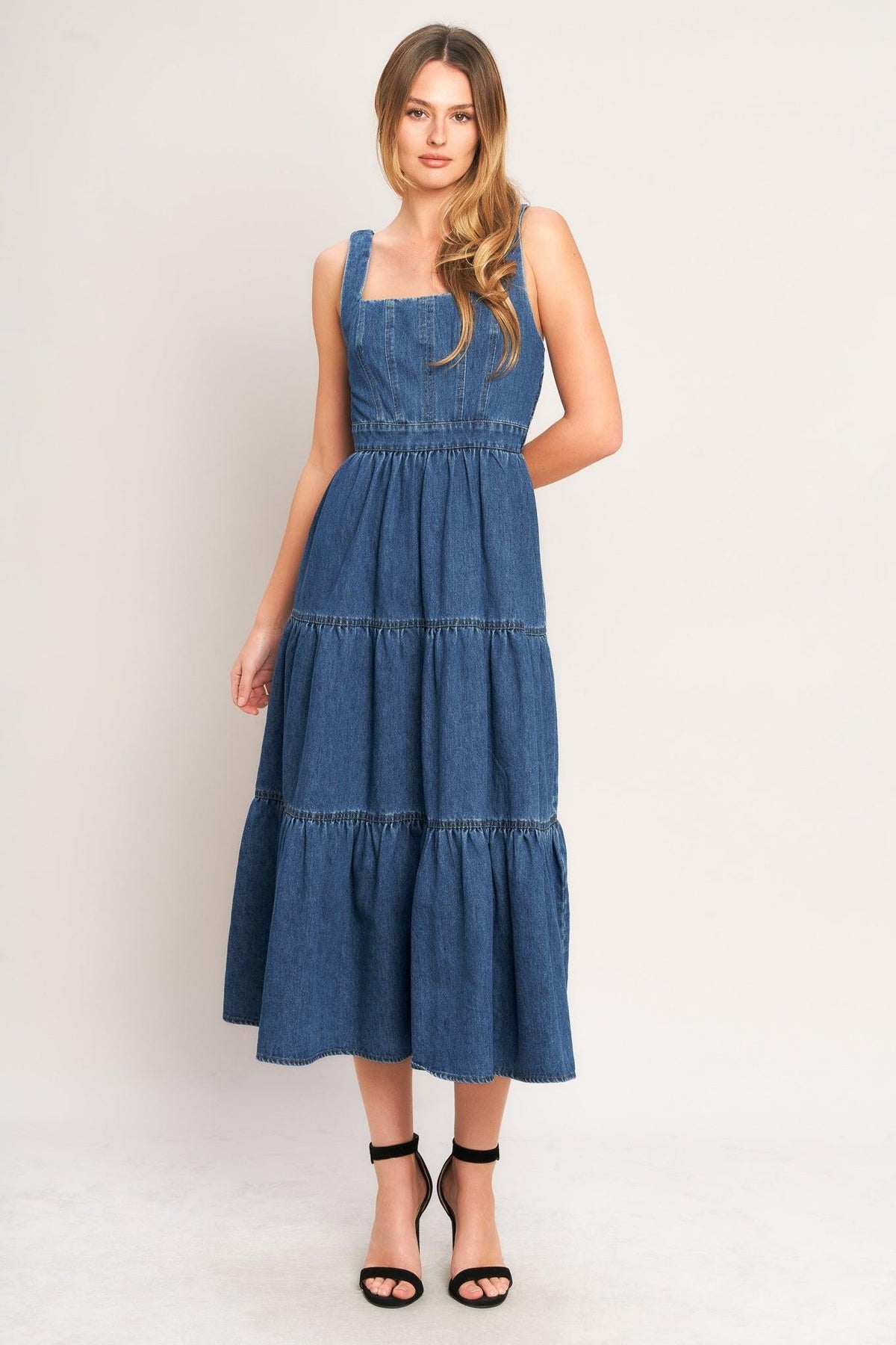 VESTIDO MIDI VAQUERO EVERYDAY ROMANCE