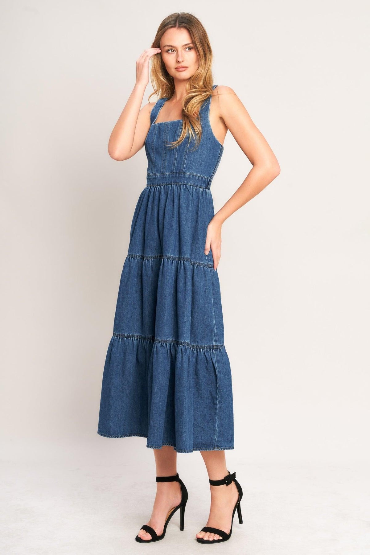 VESTIDO MIDI VAQUERO EVERYDAY ROMANCE