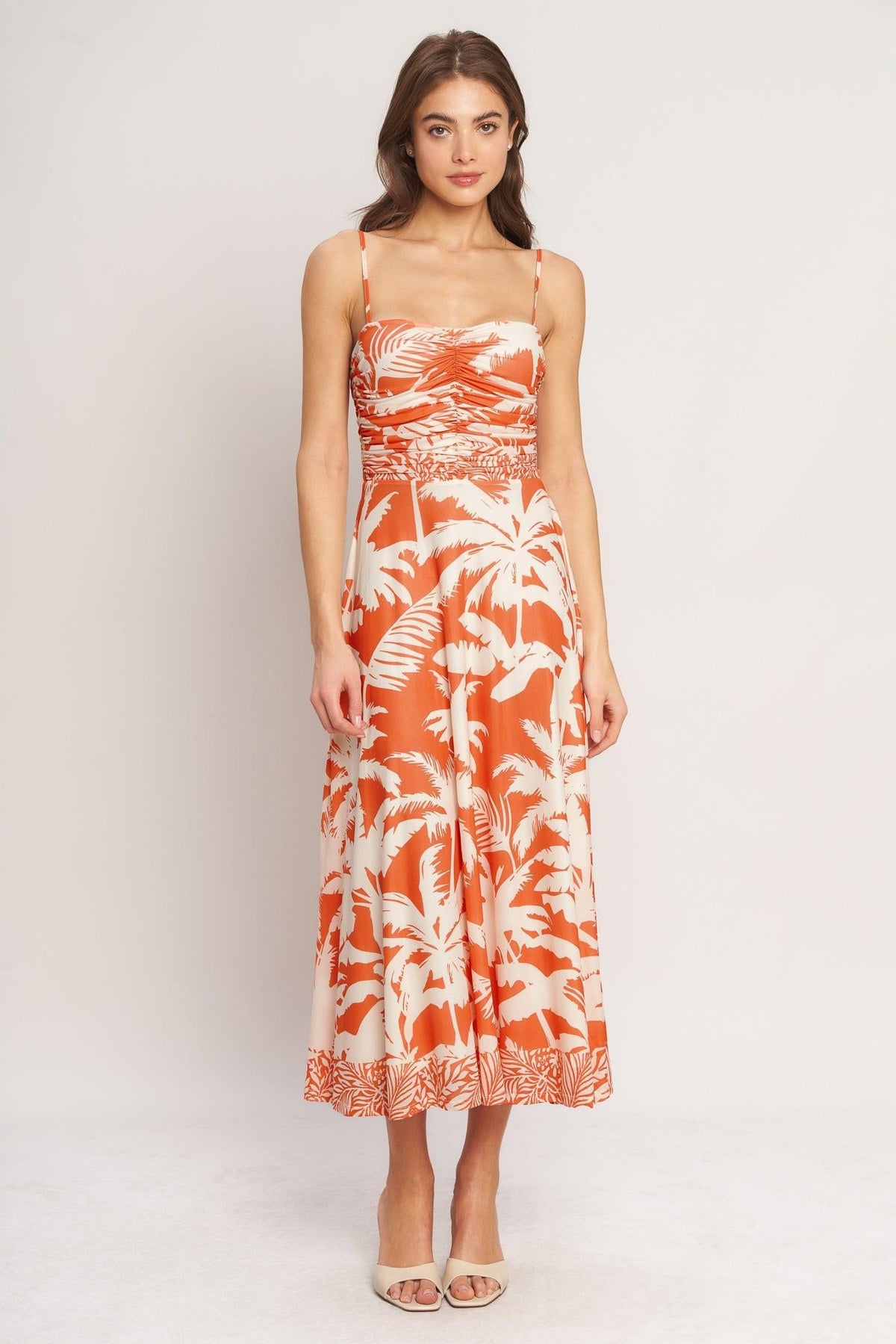 VESTIDO MIDI DE MALLA TRANSPARENTE HEATWAVE RESORT