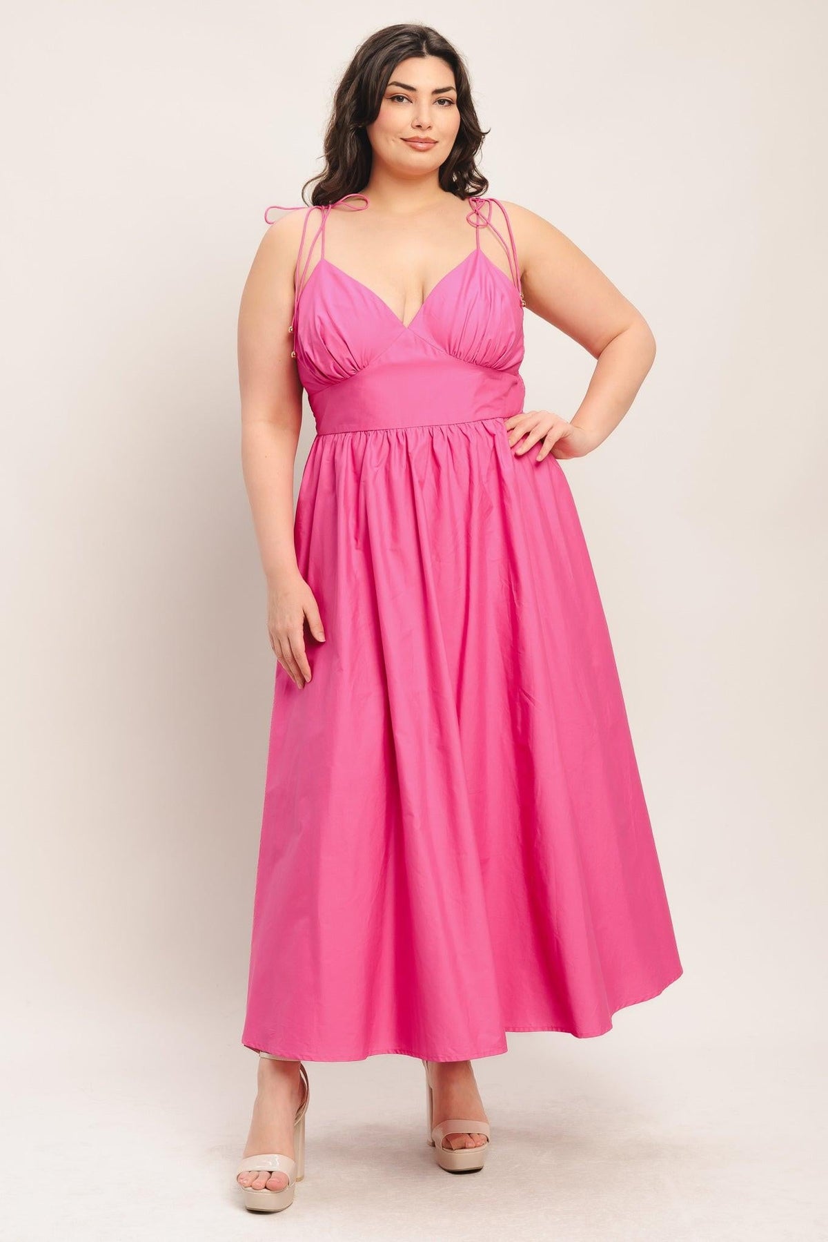 VESTIDO MIDI TEJIDO PRETTY IN PINK