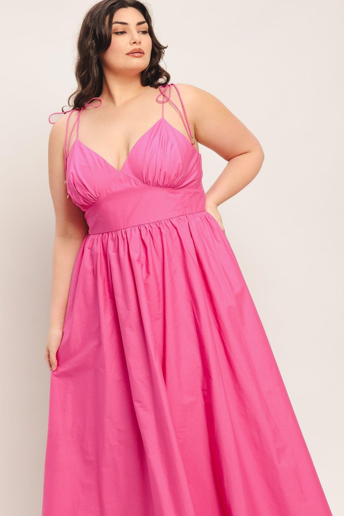 VESTIDO MIDI TEJIDO PRETTY IN PINK