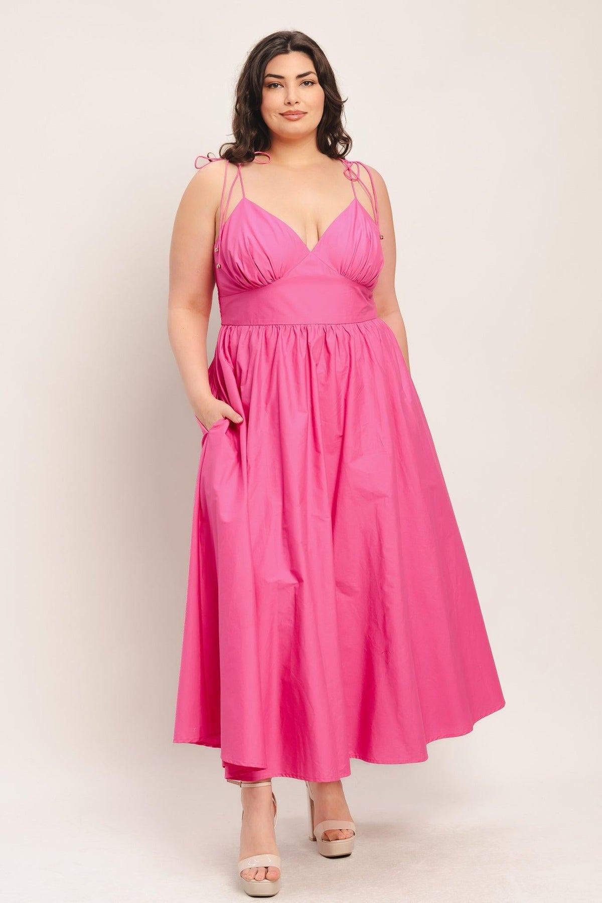 VESTIDO MIDI TEJIDO PRETTY IN PINK